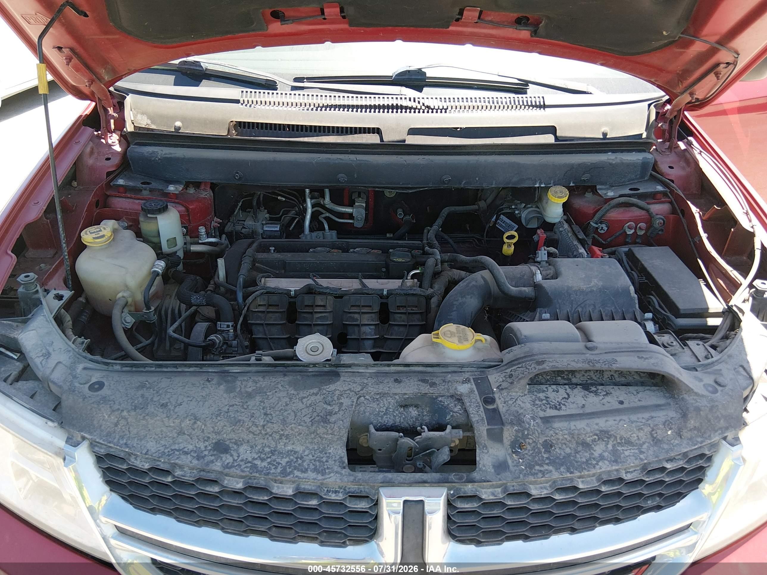 2015 Dodge Journey American Value Pkg Red vin: 3C4PDCAB2FT645622