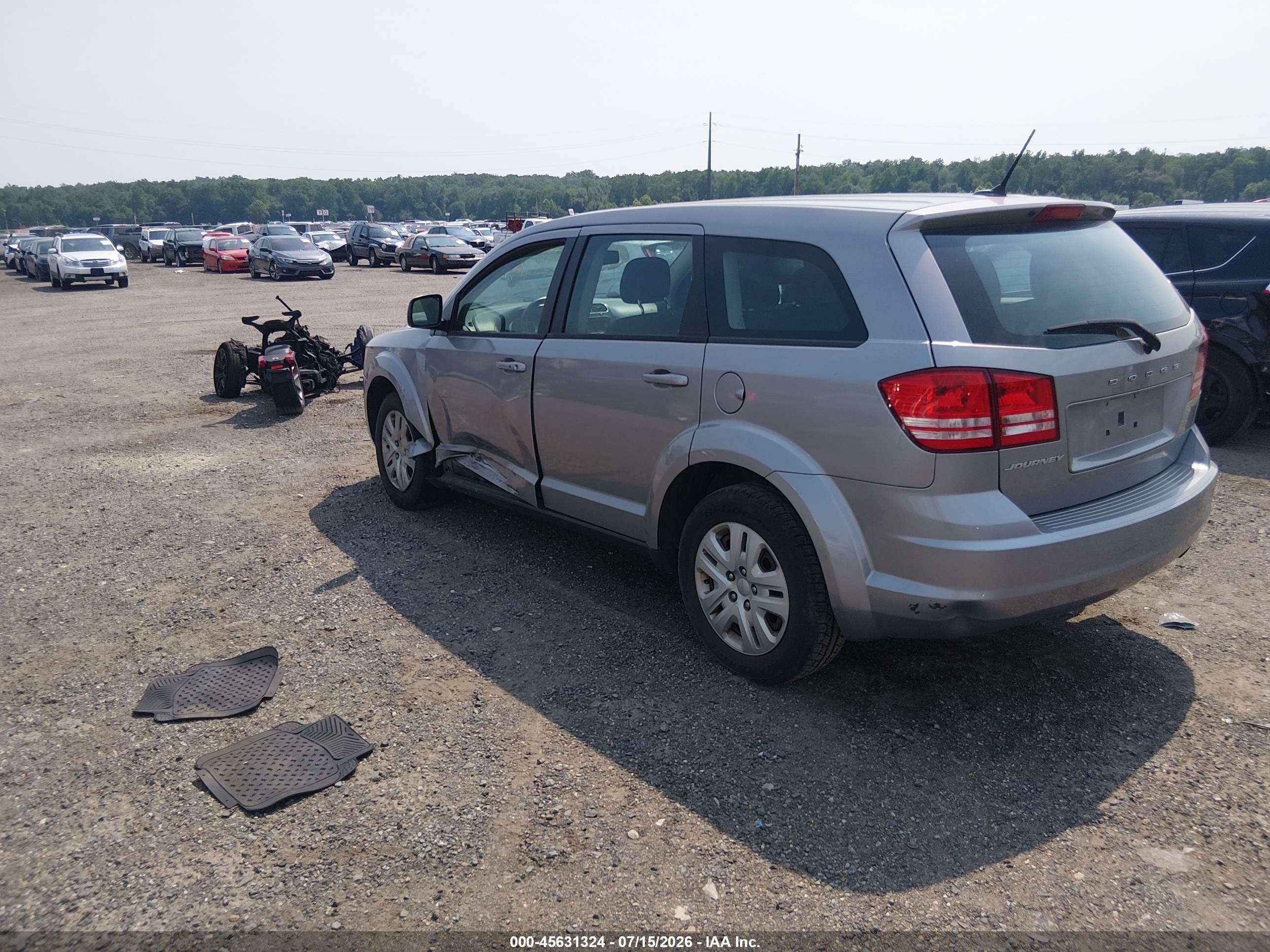 2015 Dodge Journey American Value Pkg Gray vin: 3C4PDCAB2FT698787
