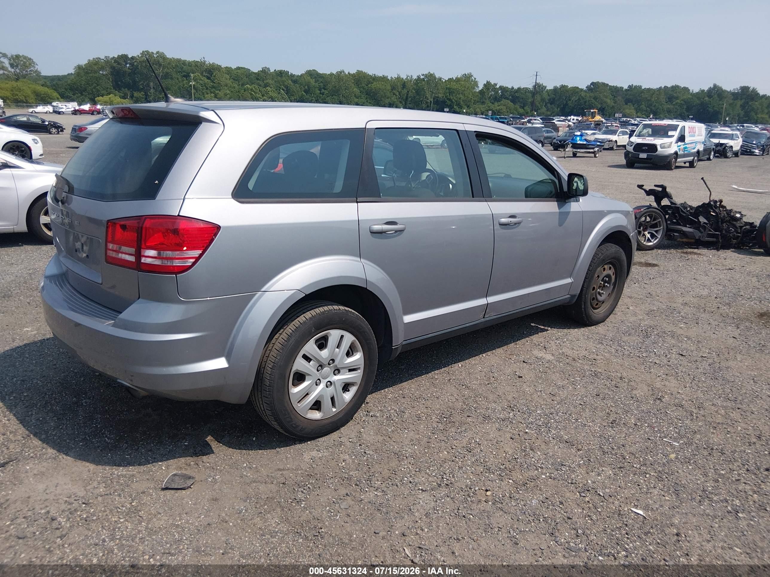 2015 Dodge Journey American Value Pkg Gray vin: 3C4PDCAB2FT698787