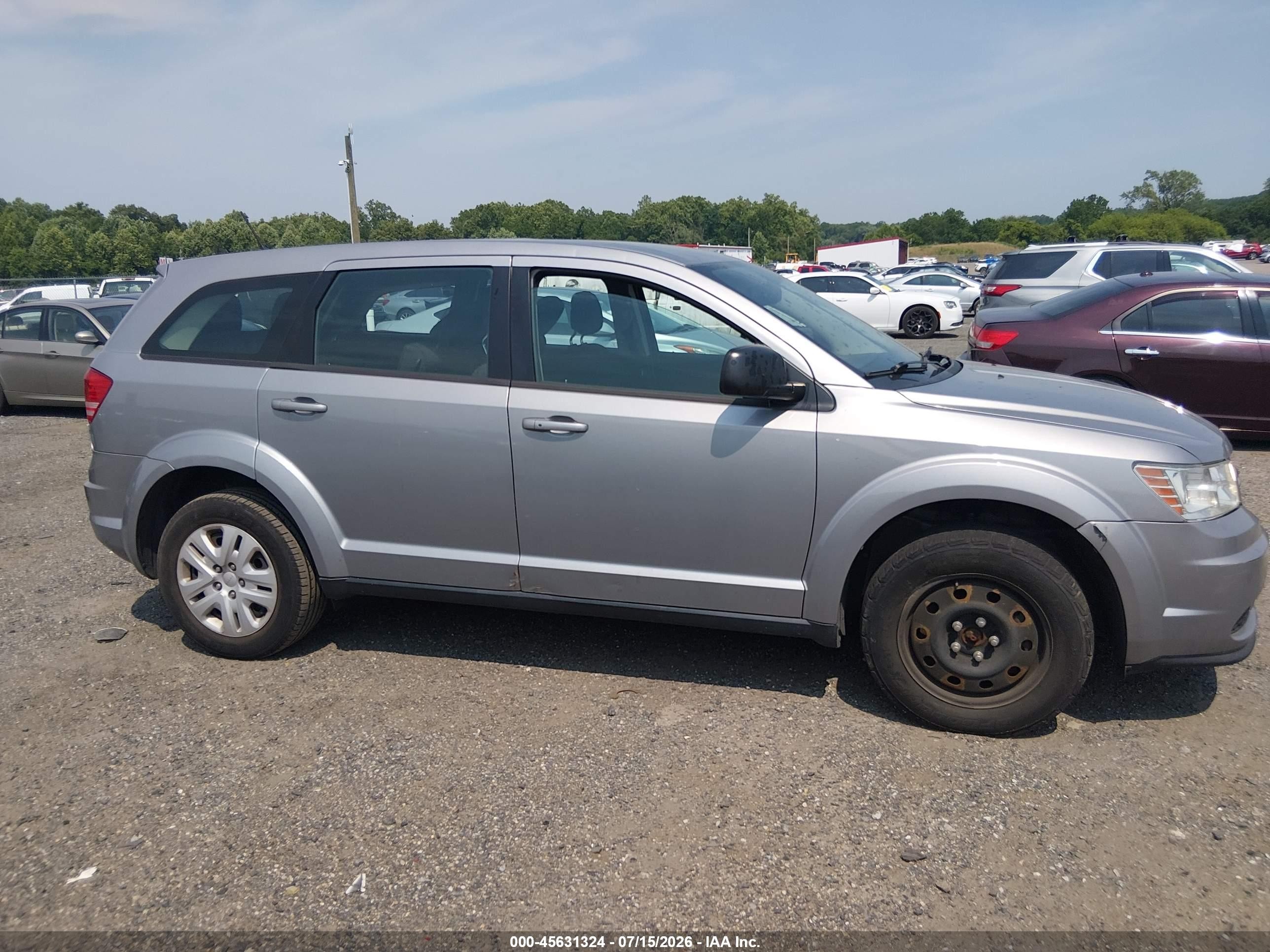 2015 Dodge Journey American Value Pkg Gray vin: 3C4PDCAB2FT698787
