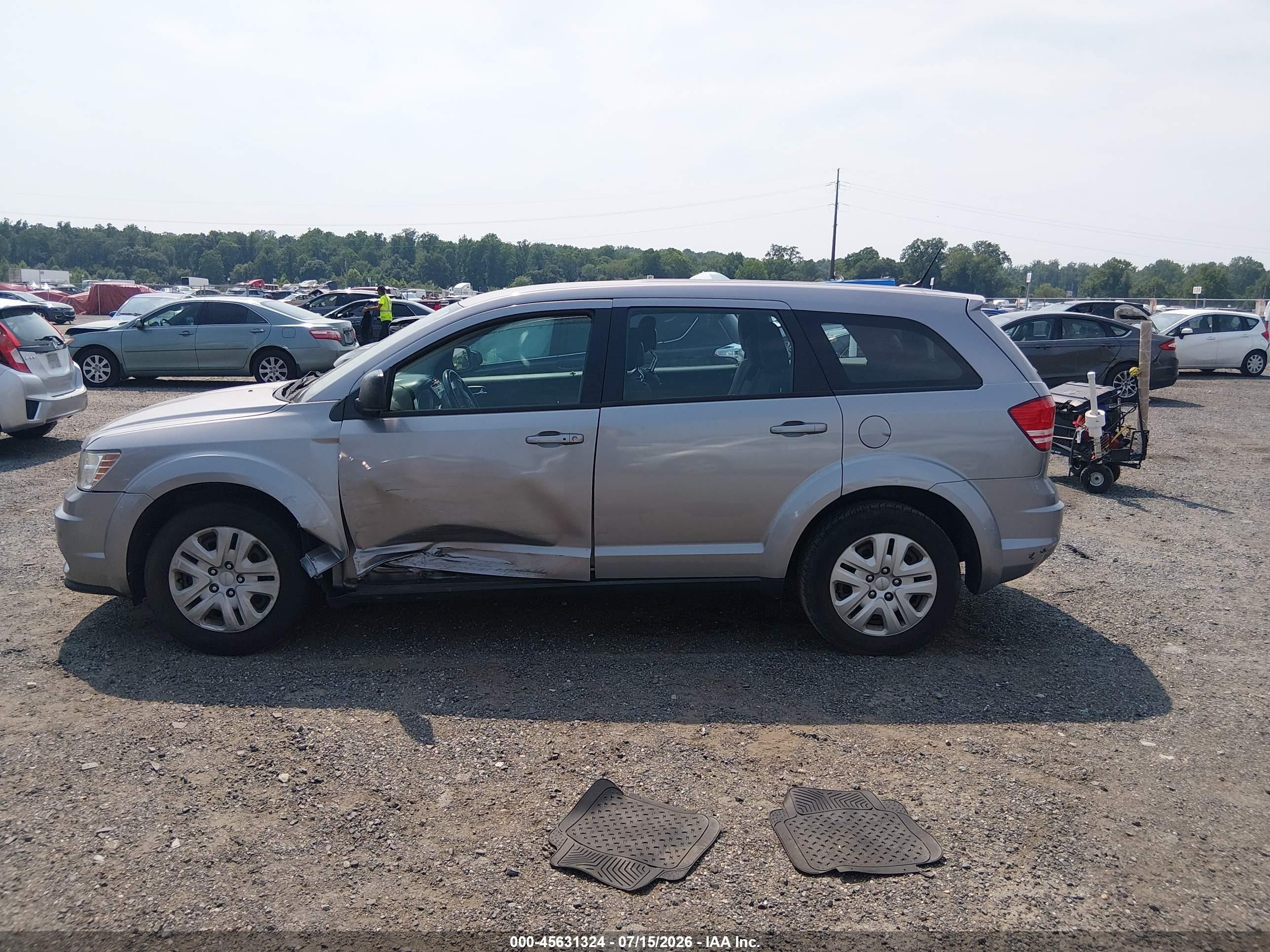 2015 Dodge Journey American Value Pkg Gray vin: 3C4PDCAB2FT698787