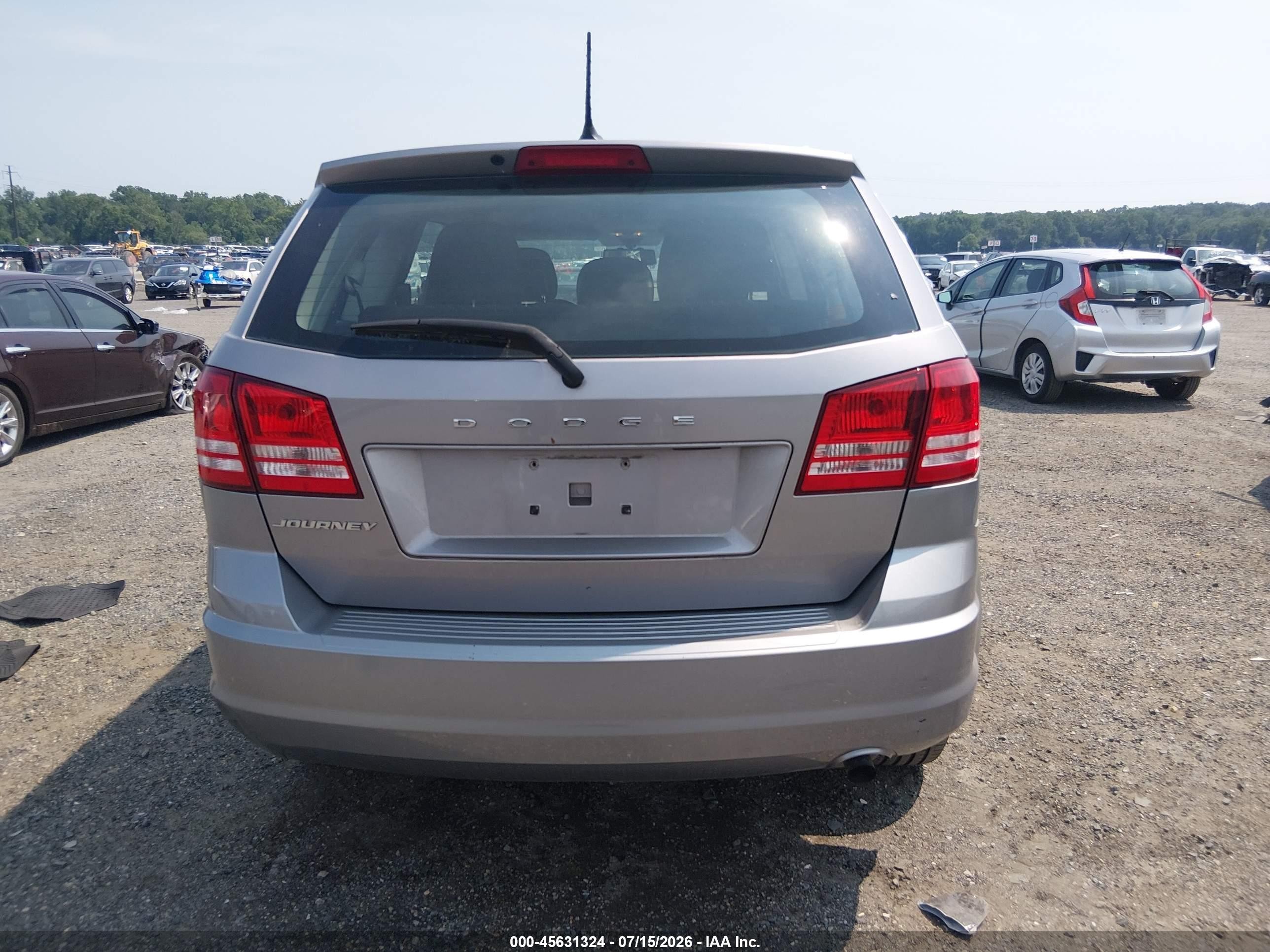 2015 Dodge Journey American Value Pkg Gray vin: 3C4PDCAB2FT698787