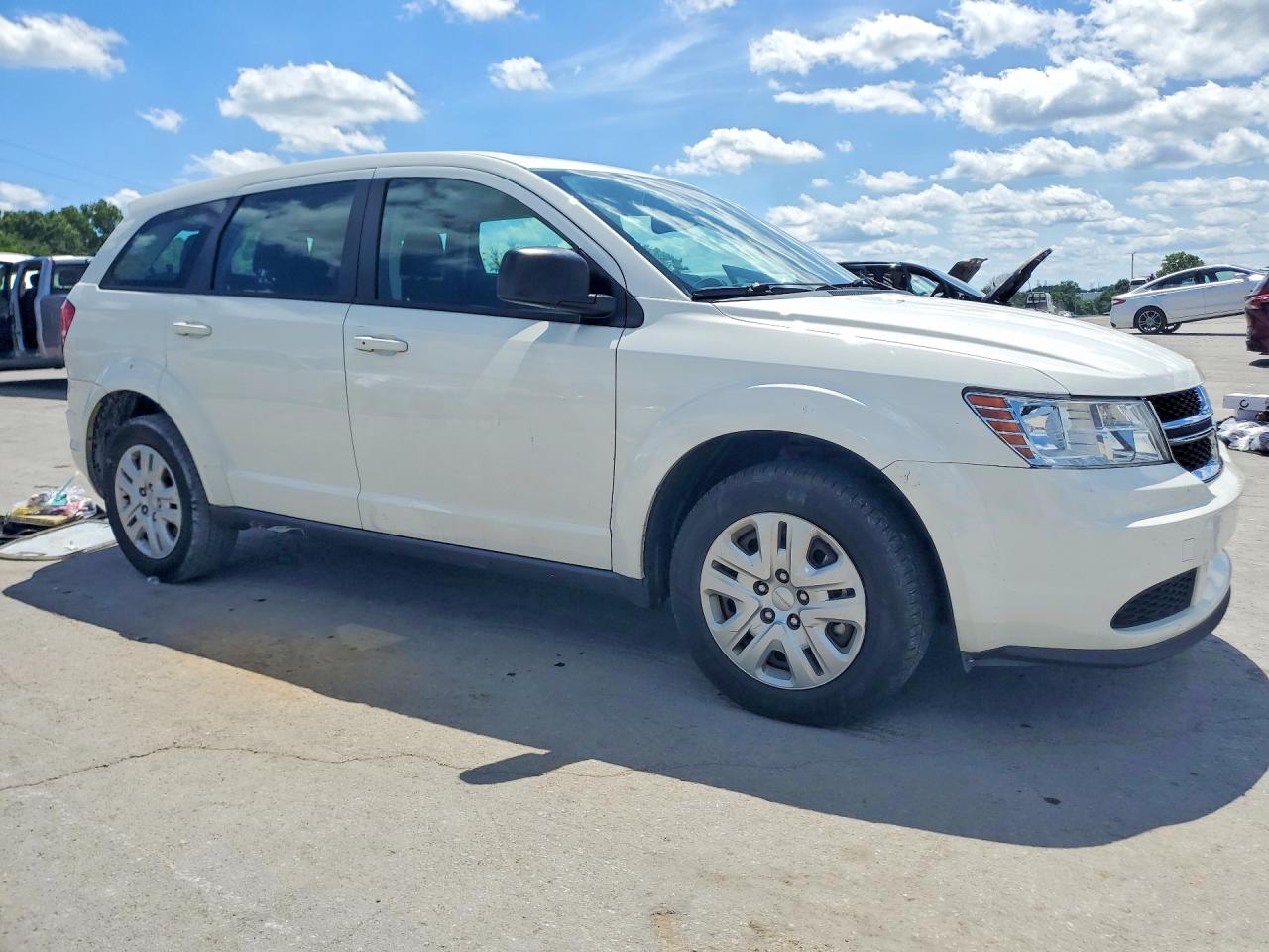 2015 Dodge Journey Se White vin: 3C4PDCAB2FT753111