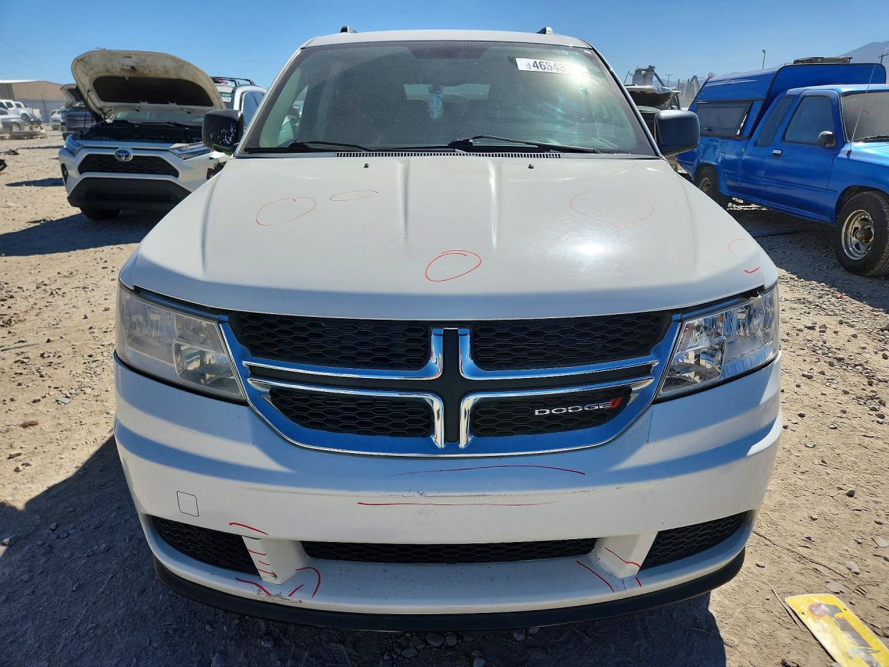2016 Dodge Journey Se White vin: 3C4PDCAB2GT219379