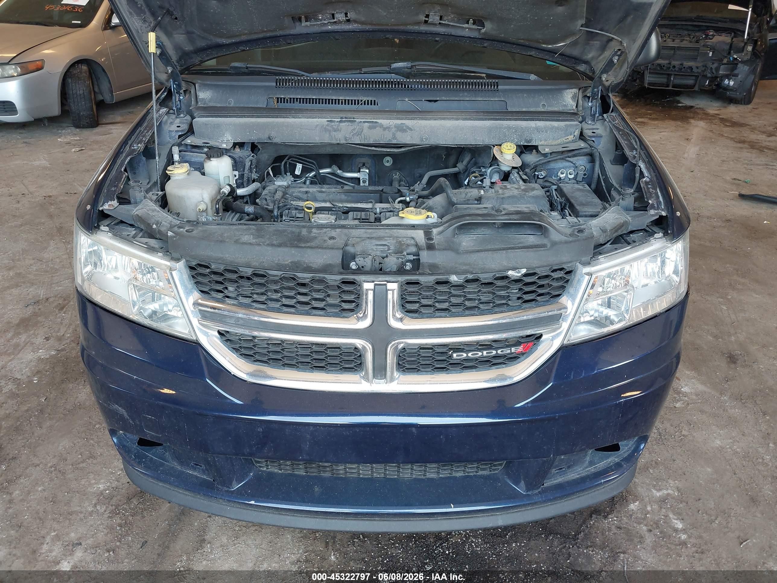 2017 Dodge Journey Cvp/se Blue vin: 3C4PDCAB2HT570312