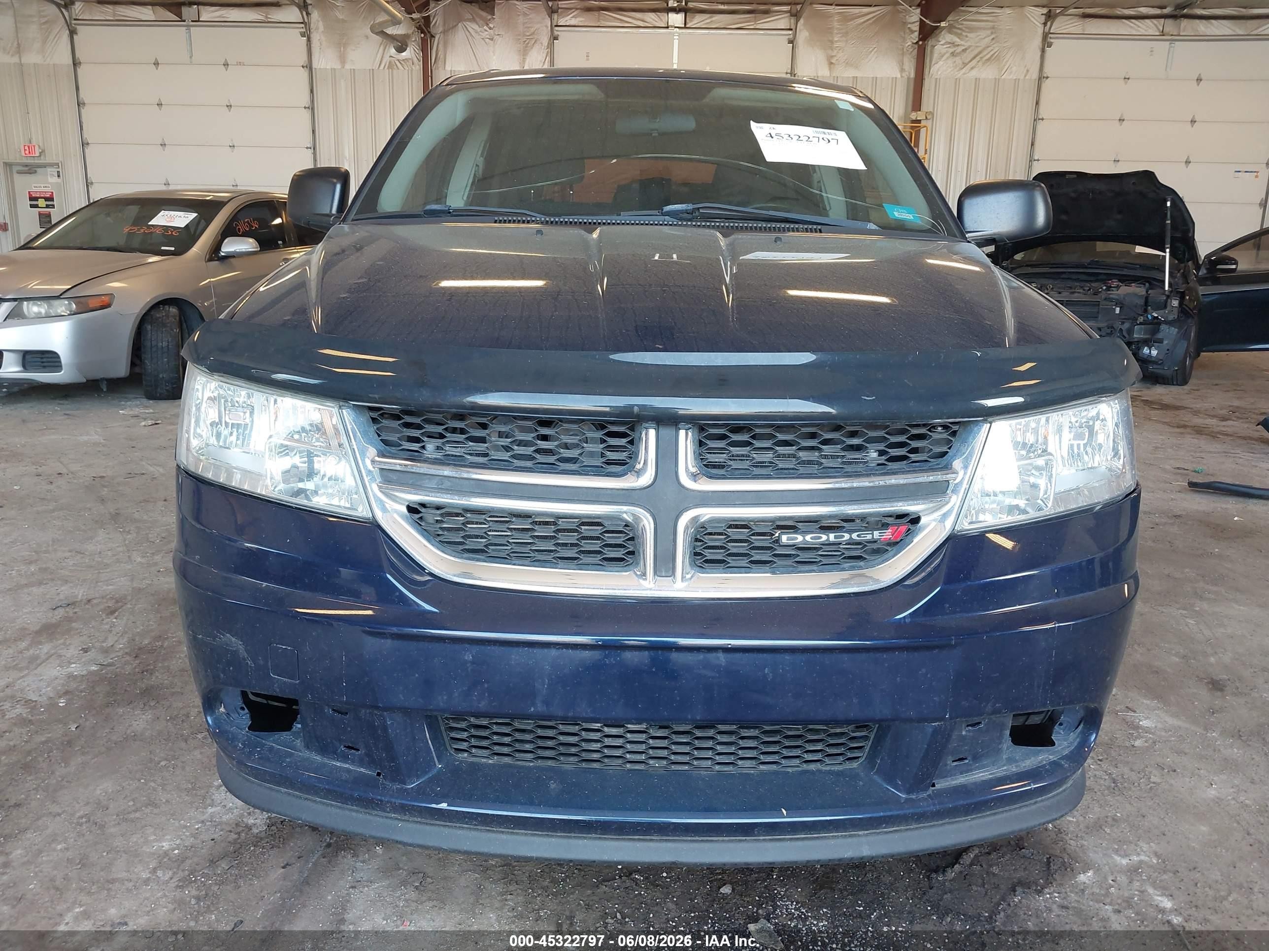 2017 Dodge Journey Cvp/se Blue vin: 3C4PDCAB2HT570312