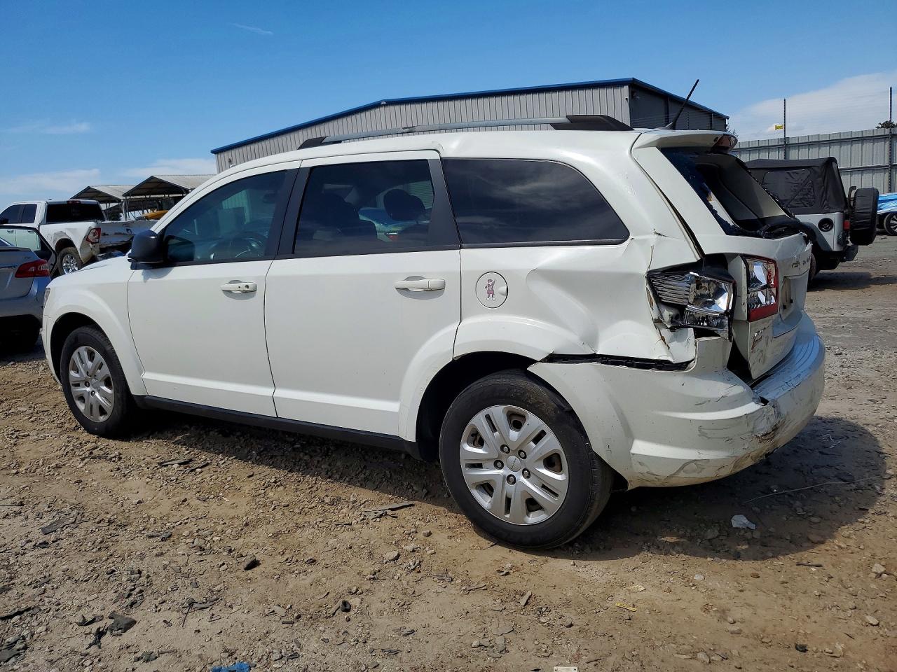 2017 Dodge Journey Se White vin: 3C4PDCAB2HT637121