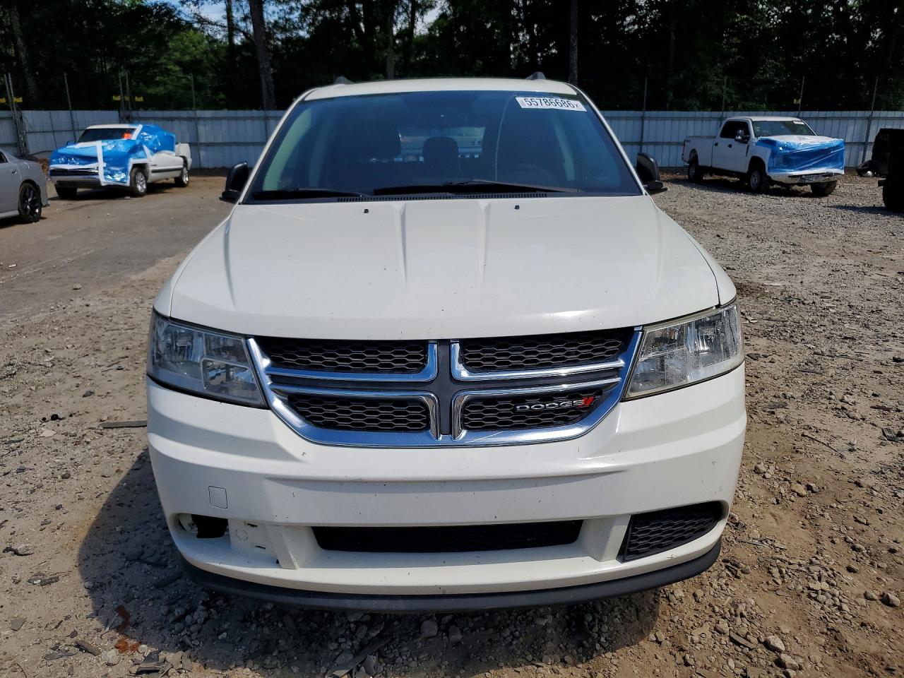 2017 Dodge Journey Se White vin: 3C4PDCAB2HT637121