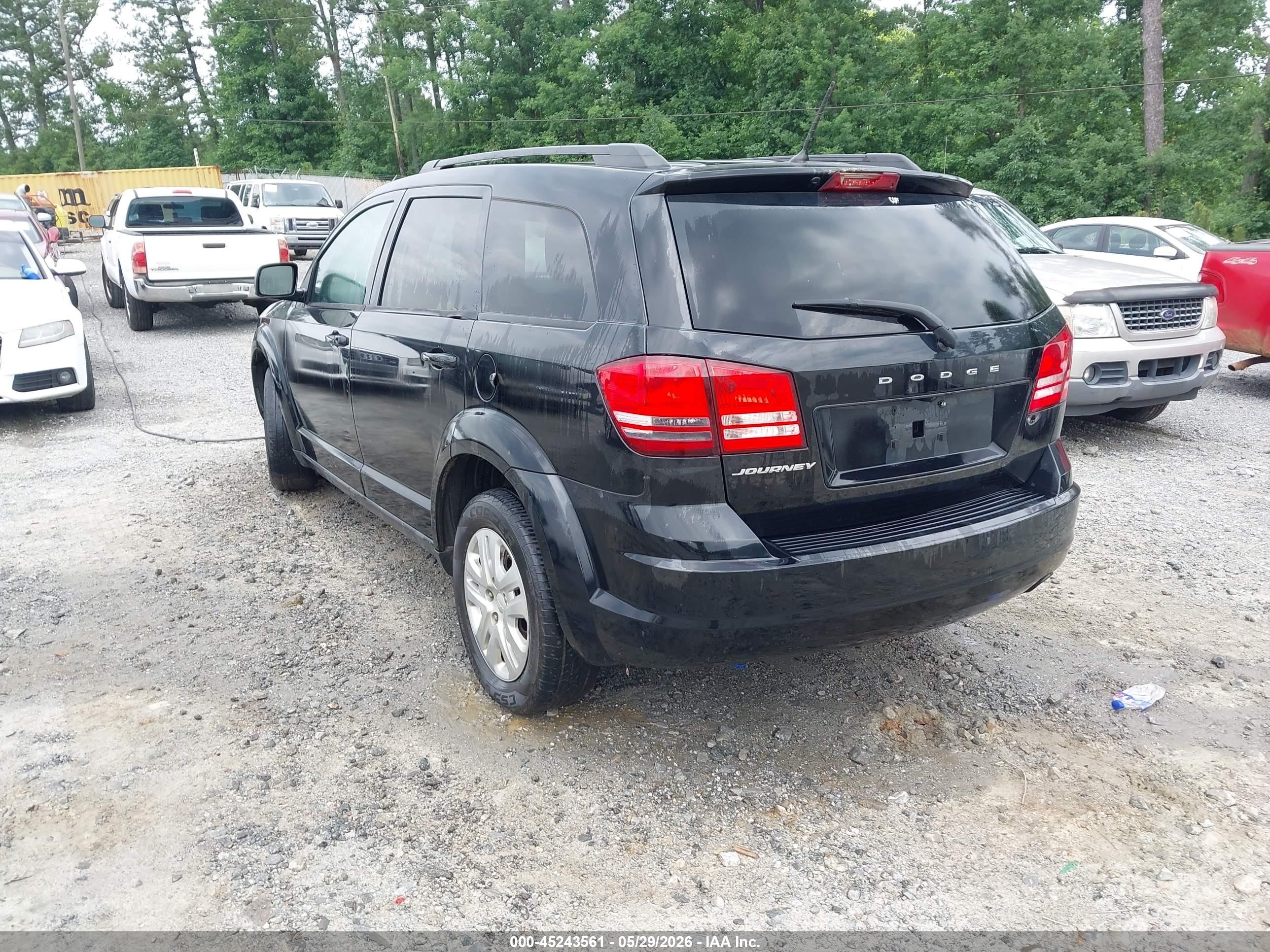 2018 Dodge Journey Se Black vin: 3C4PDCAB2JT531208