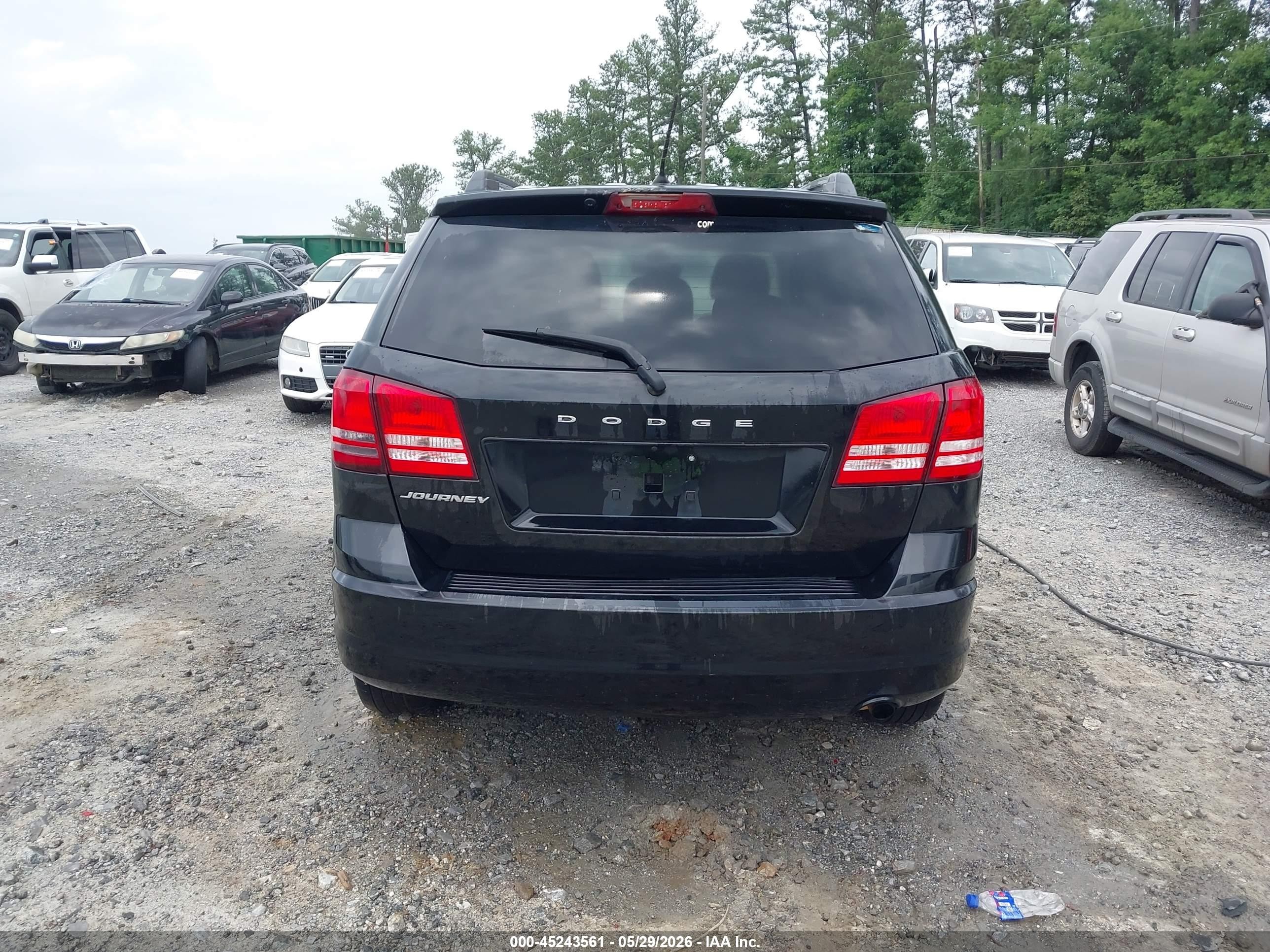 2018 Dodge Journey Se Black vin: 3C4PDCAB2JT531208
