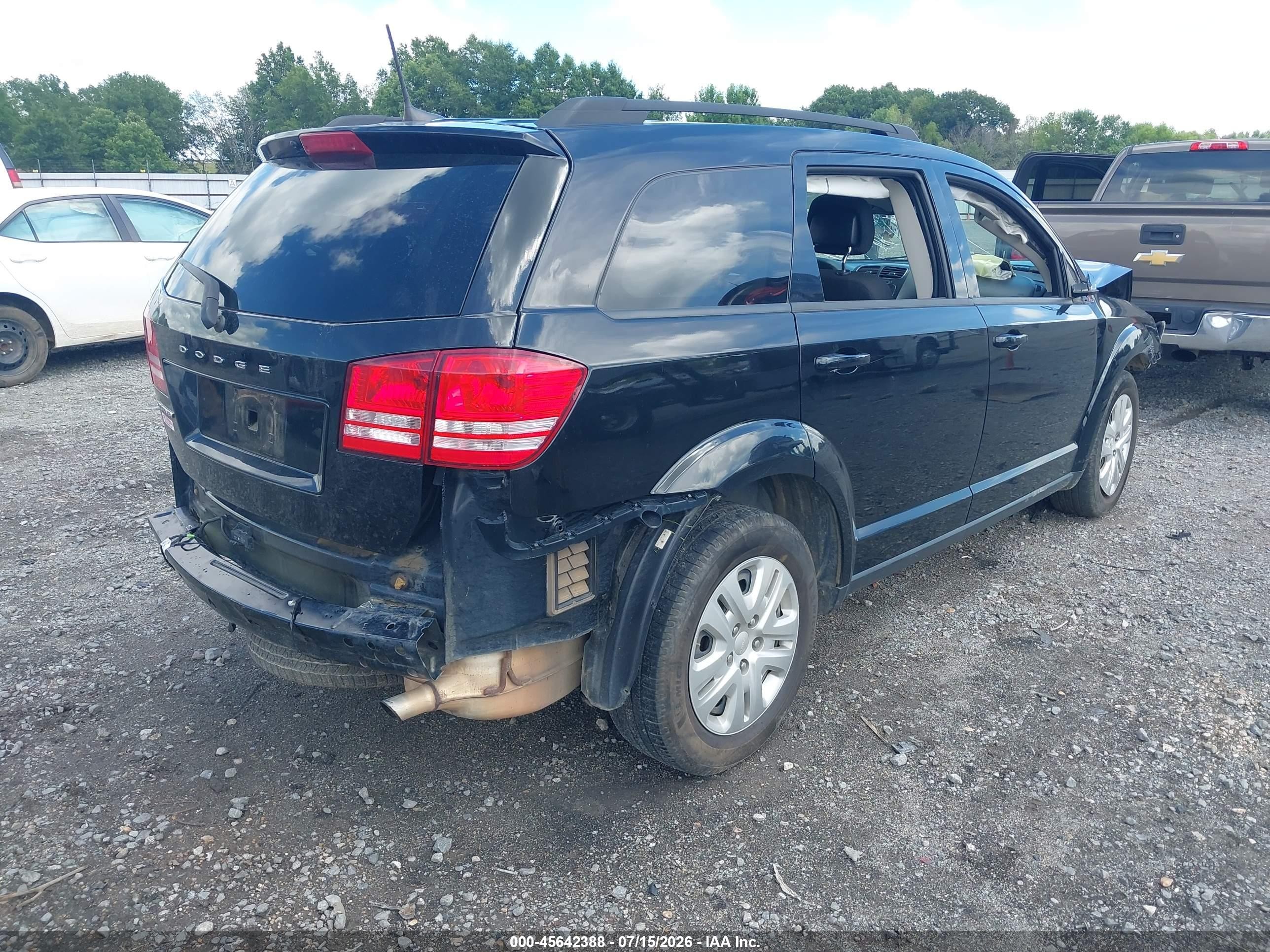 2020 Dodge Journey Se Value Black vin: 3C4PDCAB2LT220476