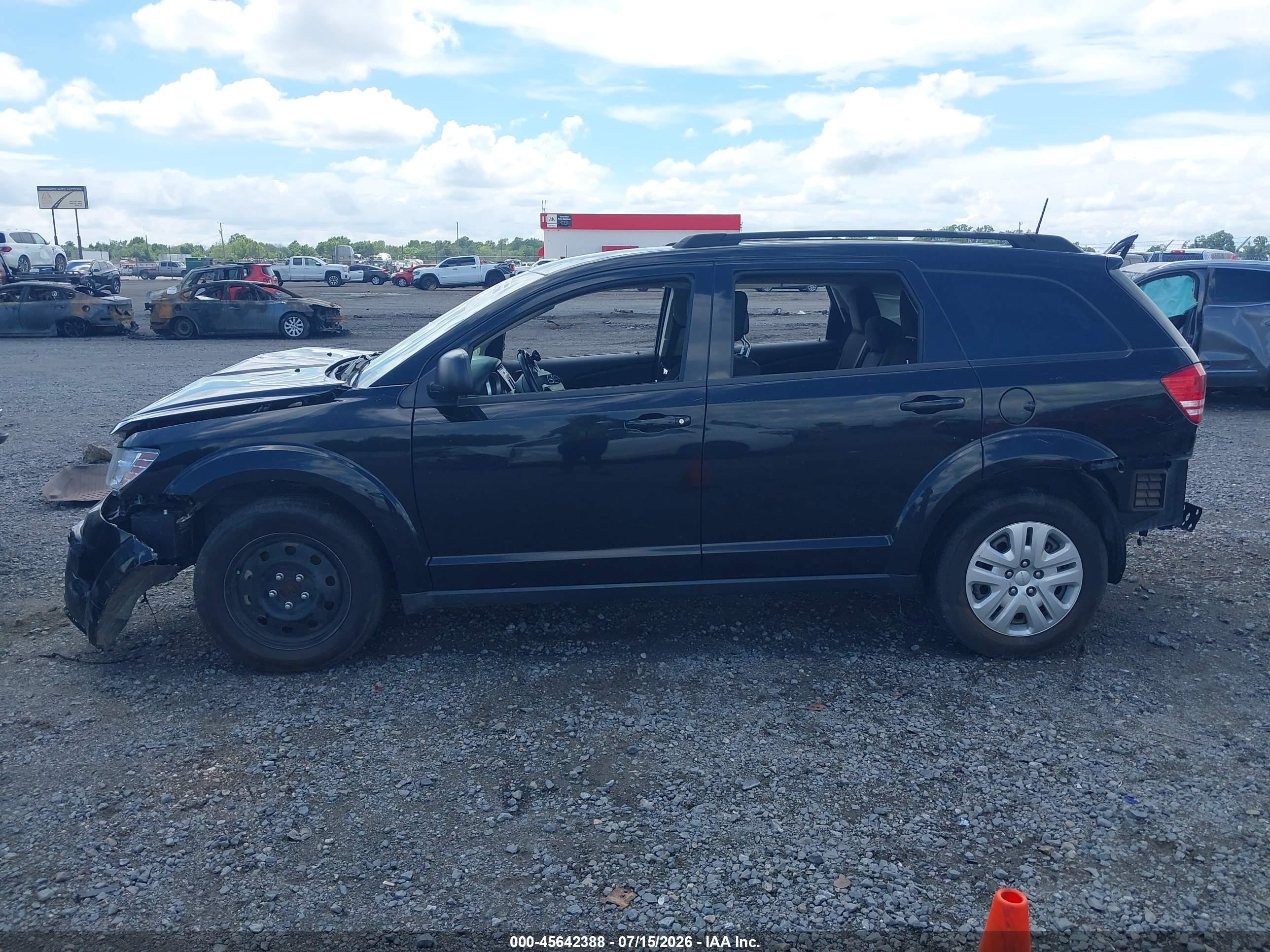 2020 Dodge Journey Se Value Black vin: 3C4PDCAB2LT220476