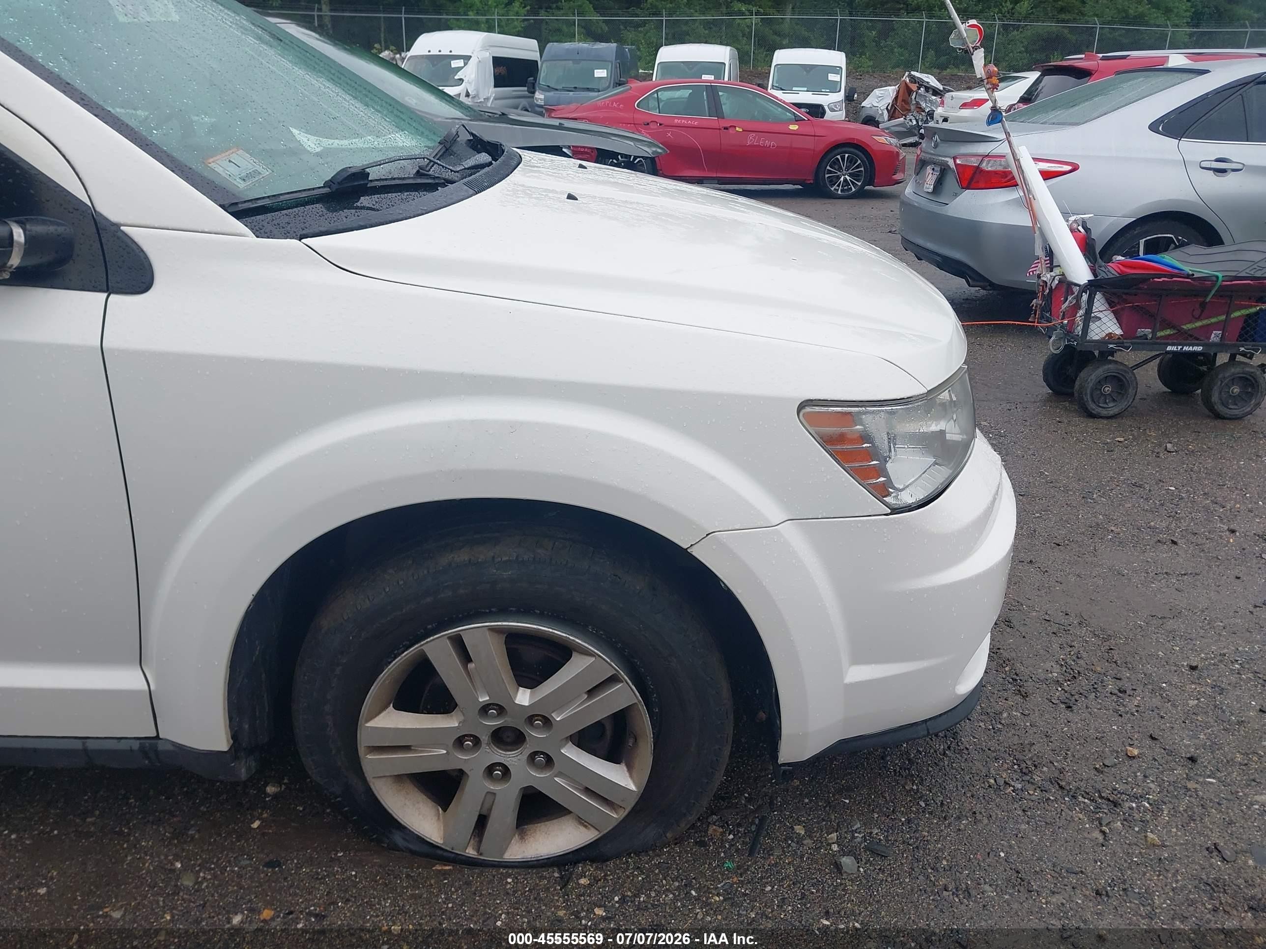 2012 Dodge Journey Se/avp White vin: 3C4PDCAB3CT236900