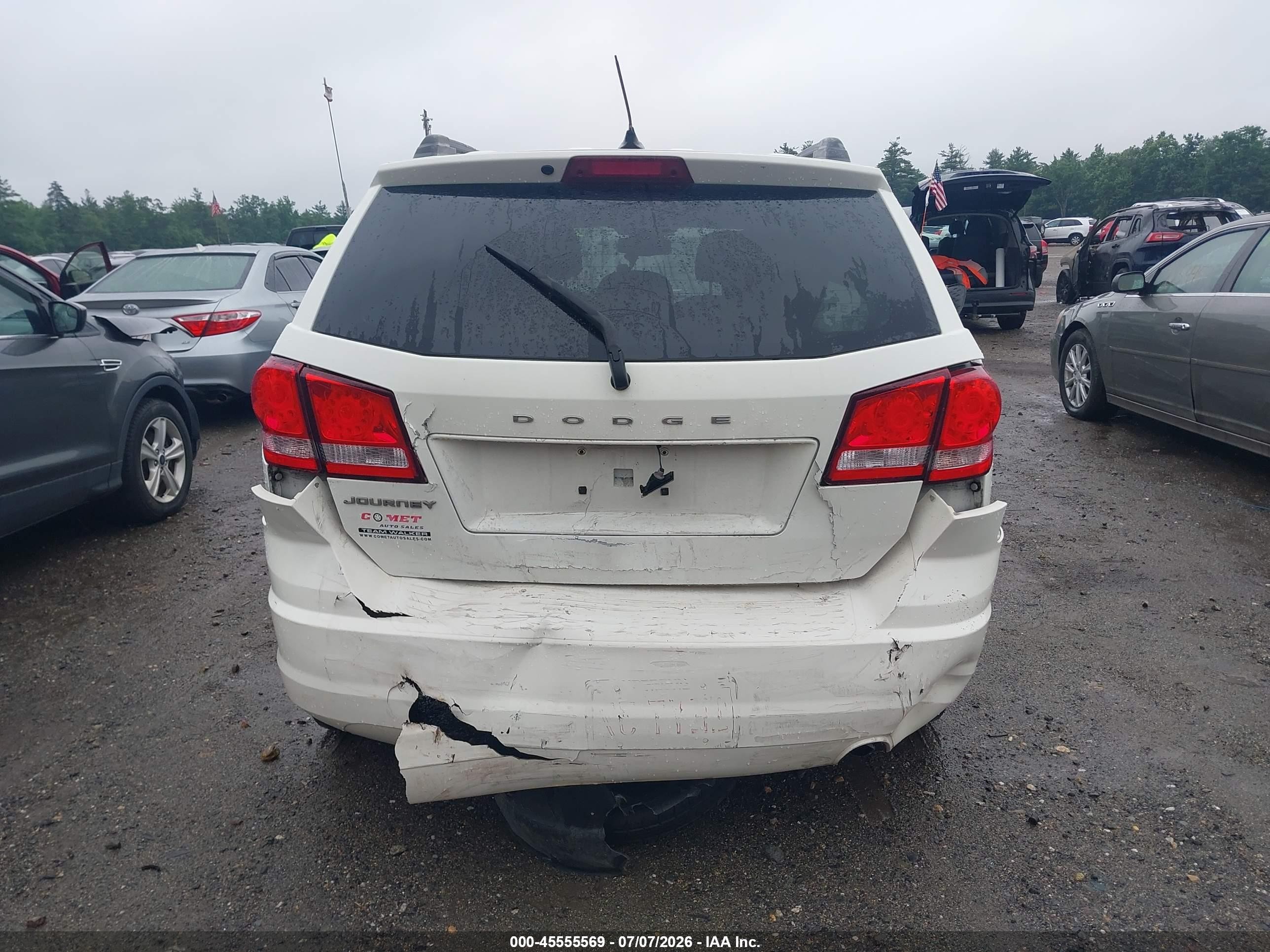 2012 Dodge Journey Se/avp White vin: 3C4PDCAB3CT236900