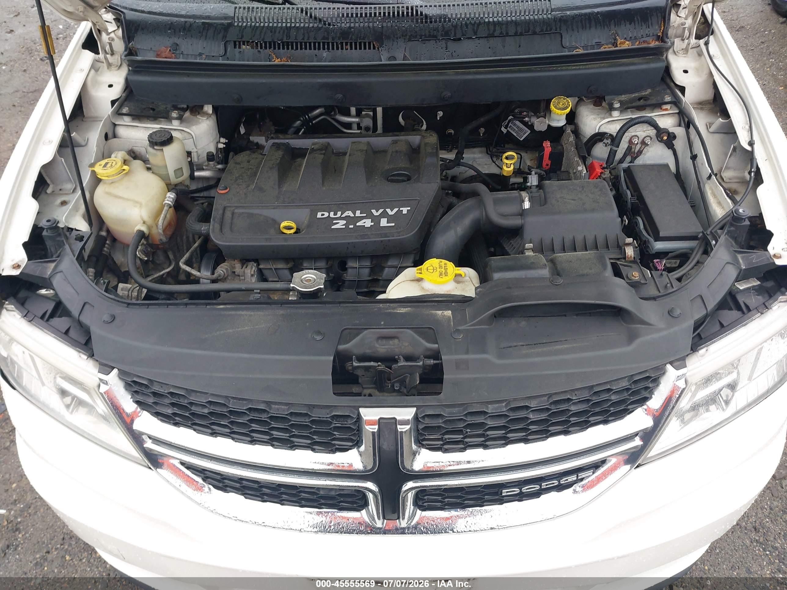 2012 Dodge Journey Se/avp White vin: 3C4PDCAB3CT236900