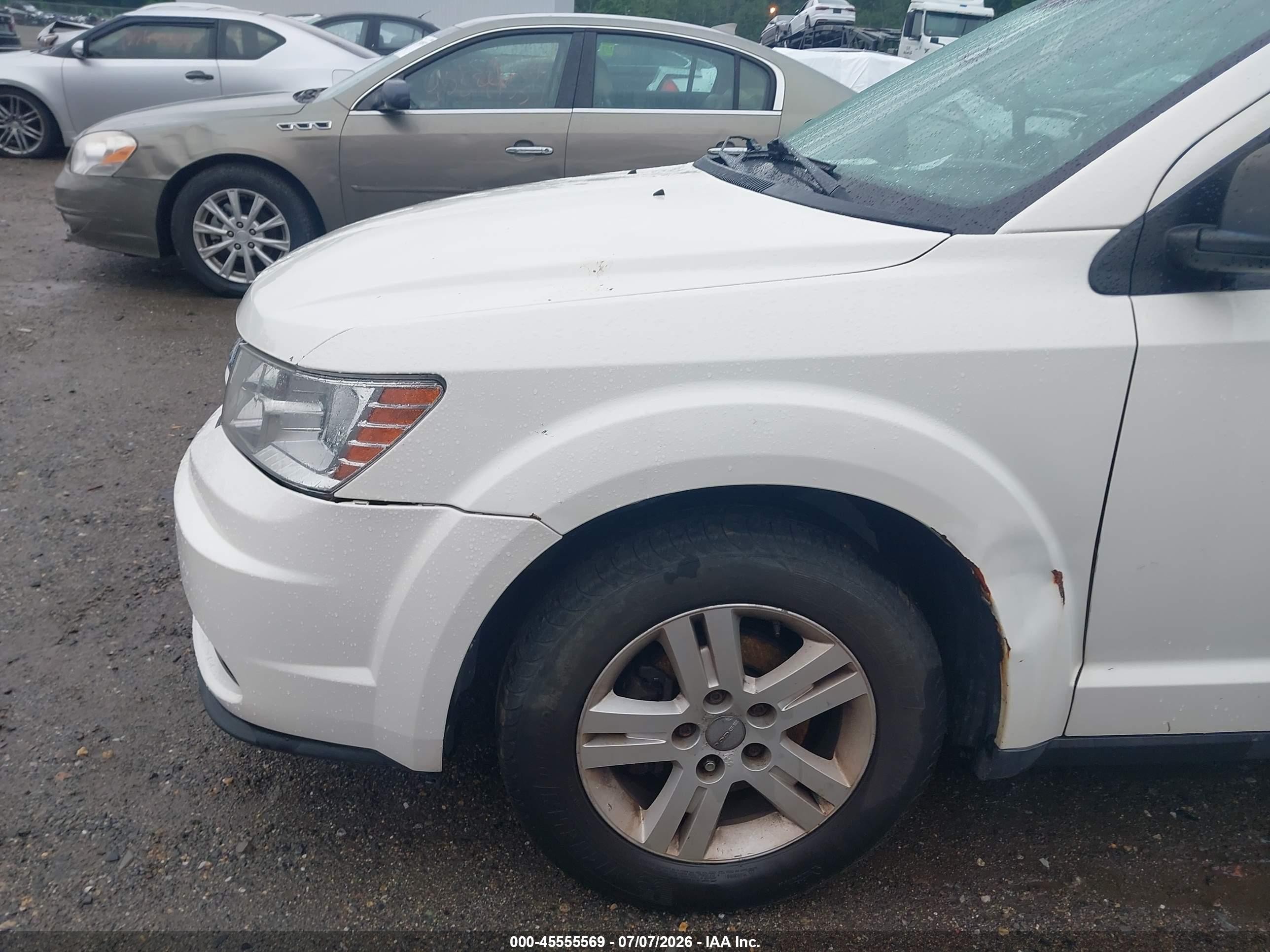 2012 Dodge Journey Se/avp White vin: 3C4PDCAB3CT236900