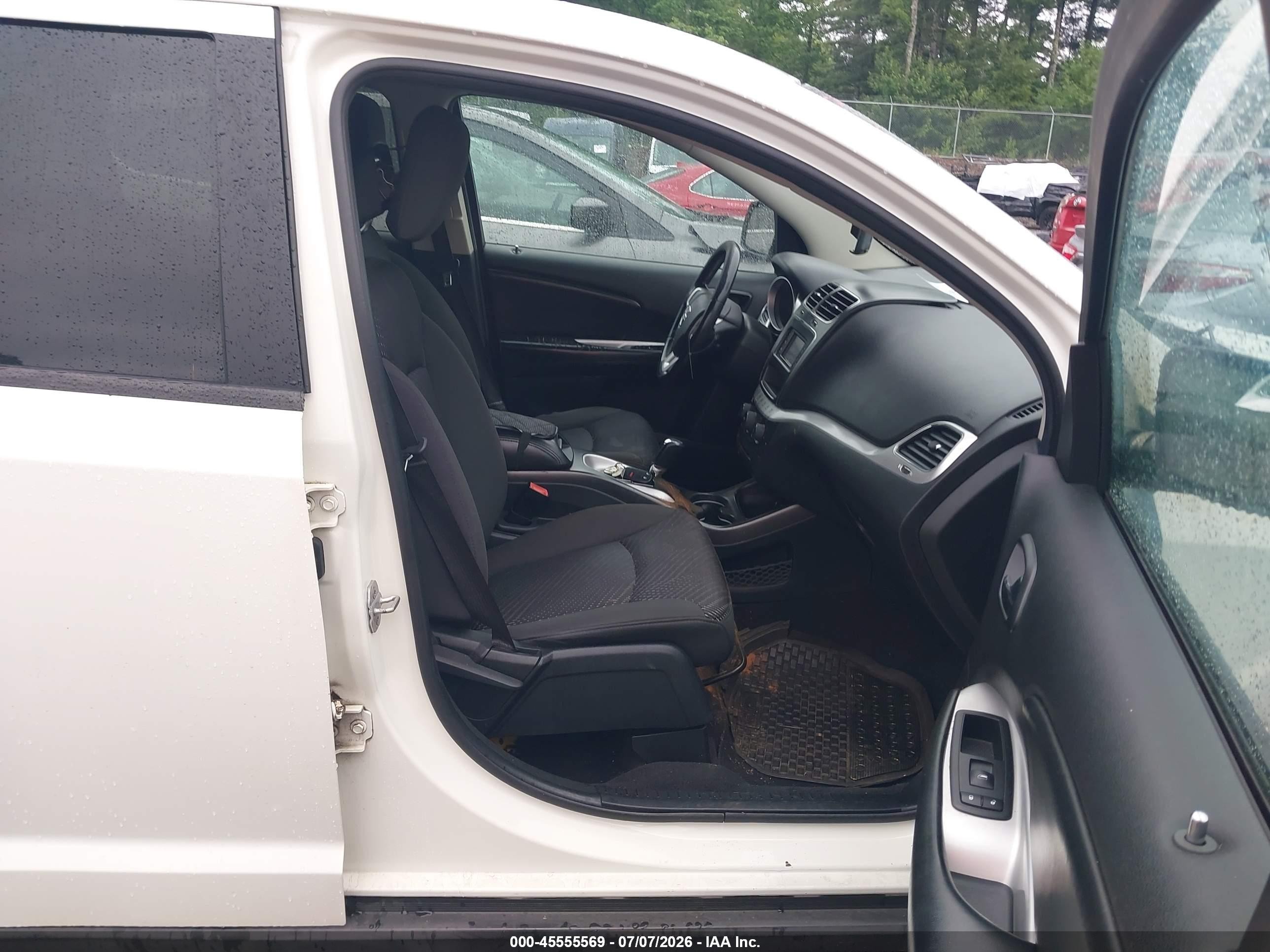 2012 Dodge Journey Se/avp White vin: 3C4PDCAB3CT236900
