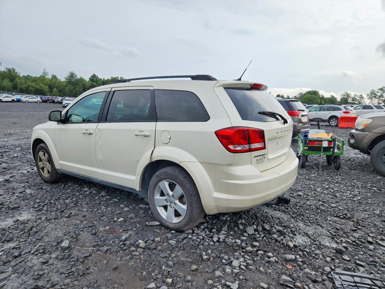 2013 Dodge Journey Se White vin: 3C4PDCAB3DT501820