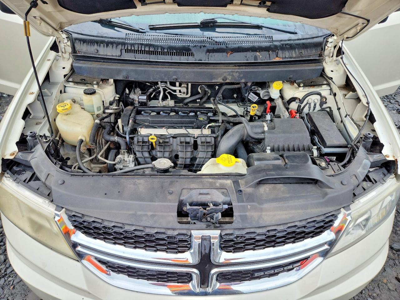 2013 Dodge Journey Se White vin: 3C4PDCAB3DT501820