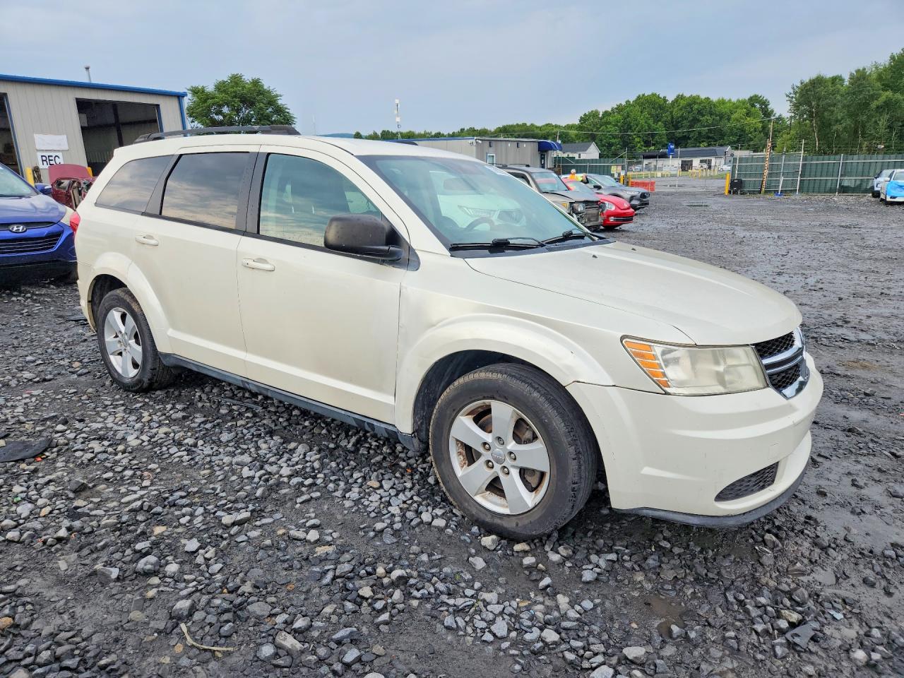 2013 Dodge Journey Se White vin: 3C4PDCAB3DT501820