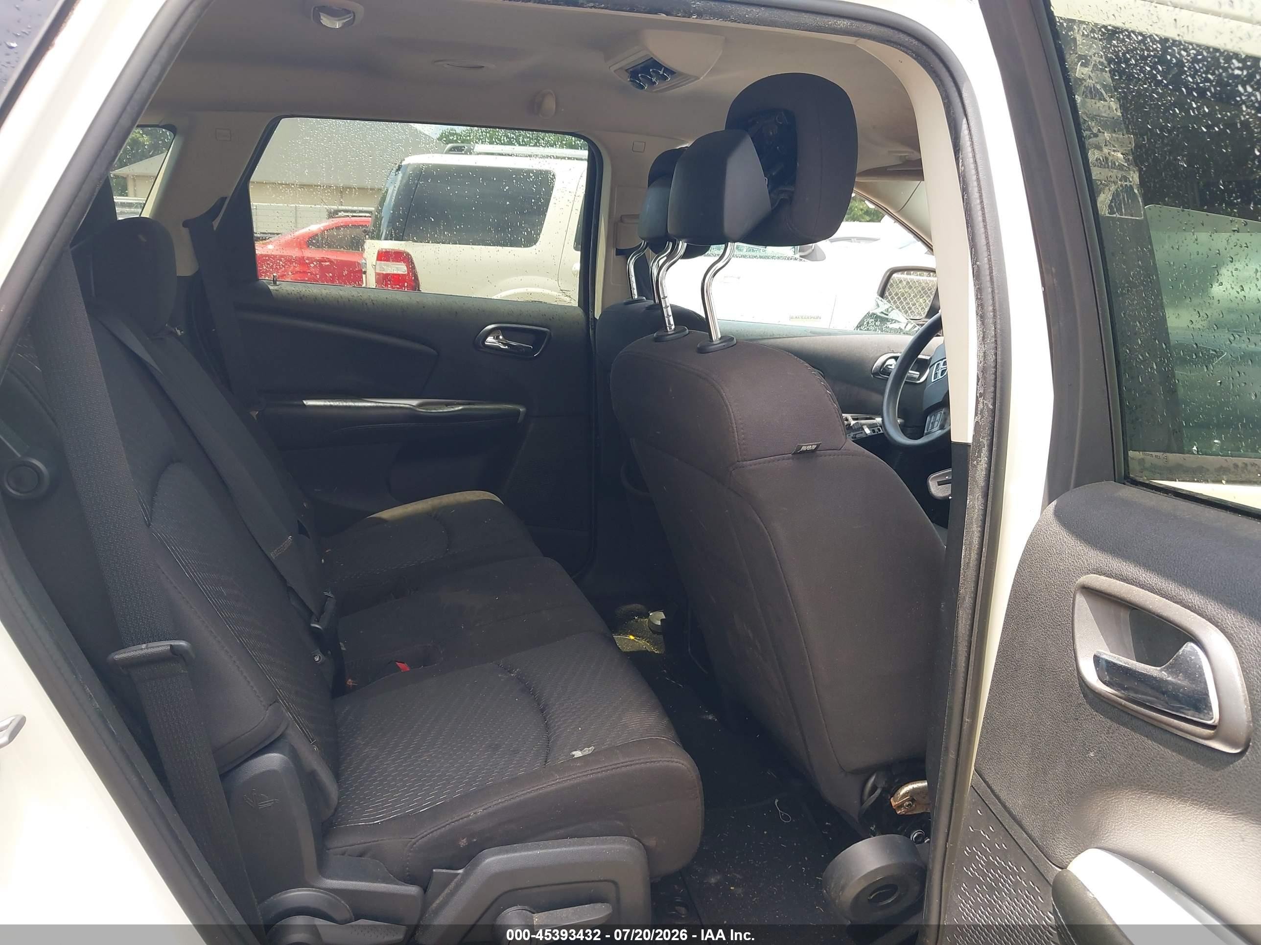 2013 Dodge Journey Se White vin: 3C4PDCAB3DT584228