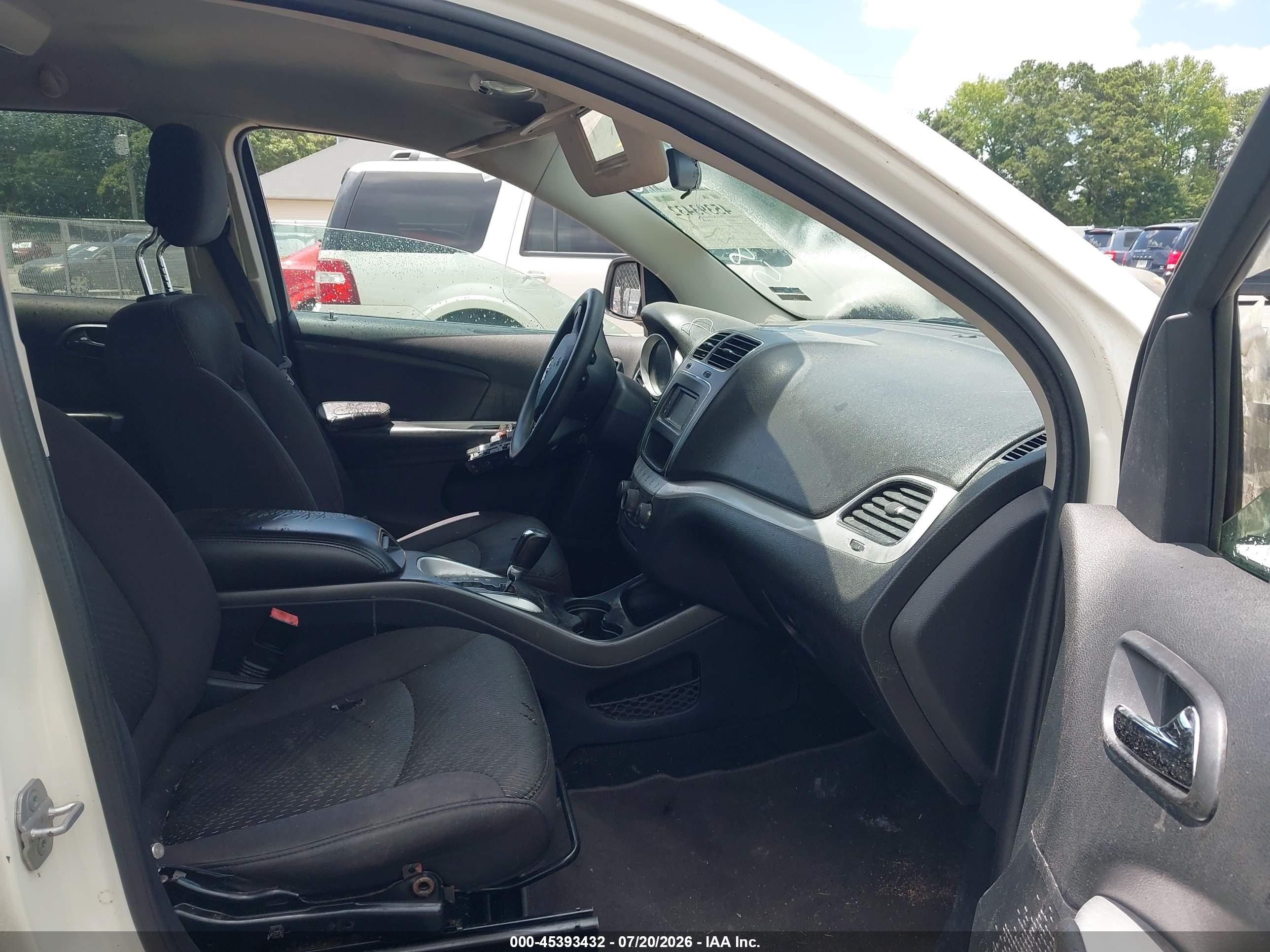 2013 Dodge Journey Se White vin: 3C4PDCAB3DT584228