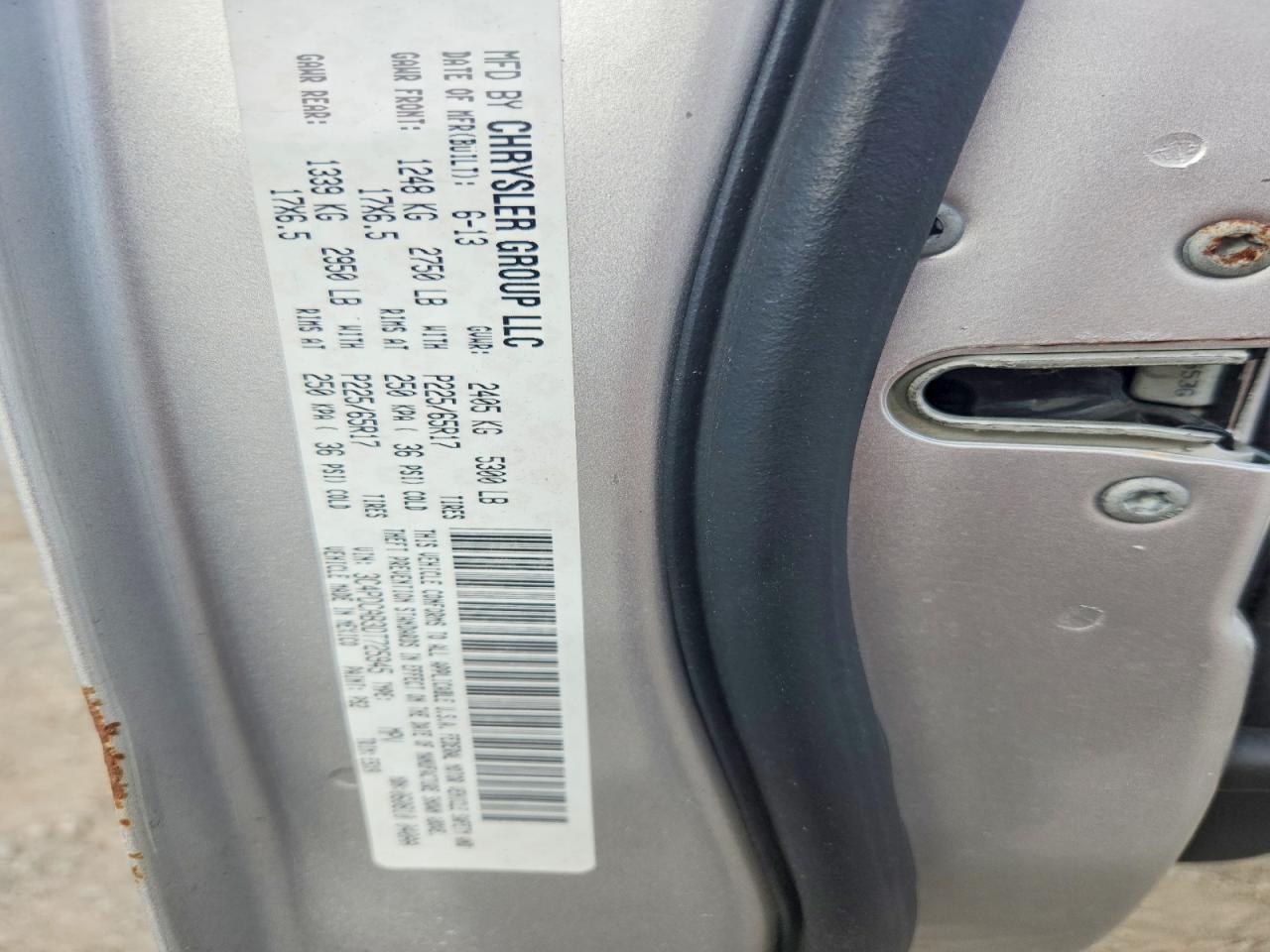 2013 Dodge Journey Se Silver vin: 3C4PDCAB3DT725945