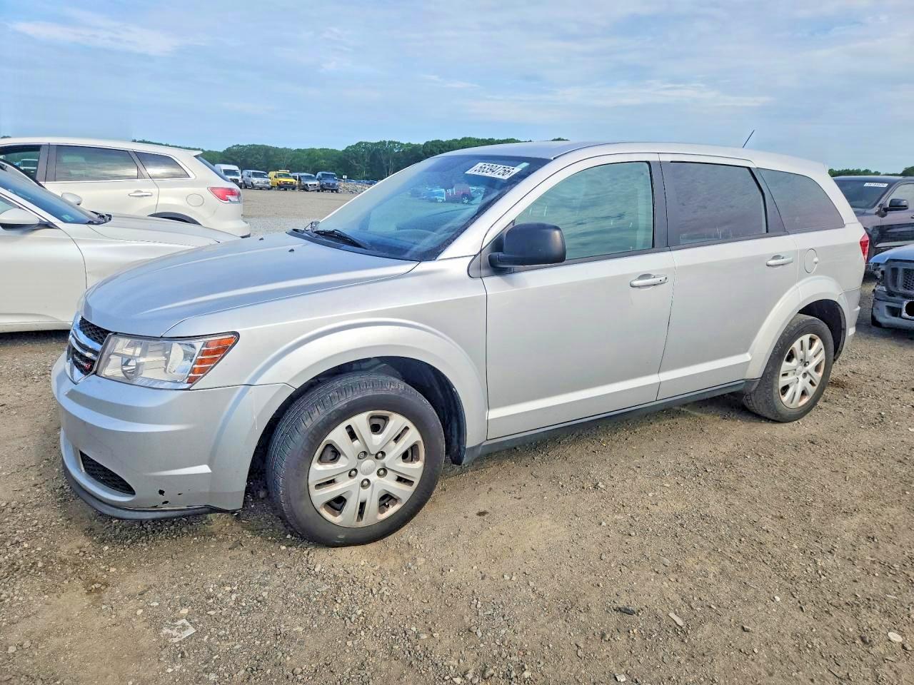 2013 Dodge Journey Se Silver vin: 3C4PDCAB3DT725945