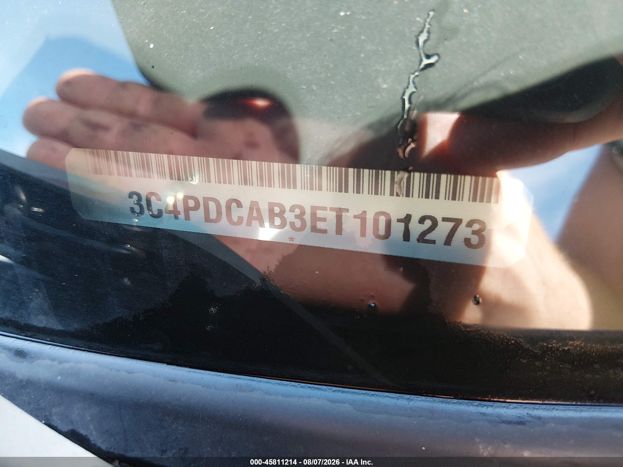 2014 Dodge Journey American Value Pkg Белый vin: 3C4PDCAB3ET101273