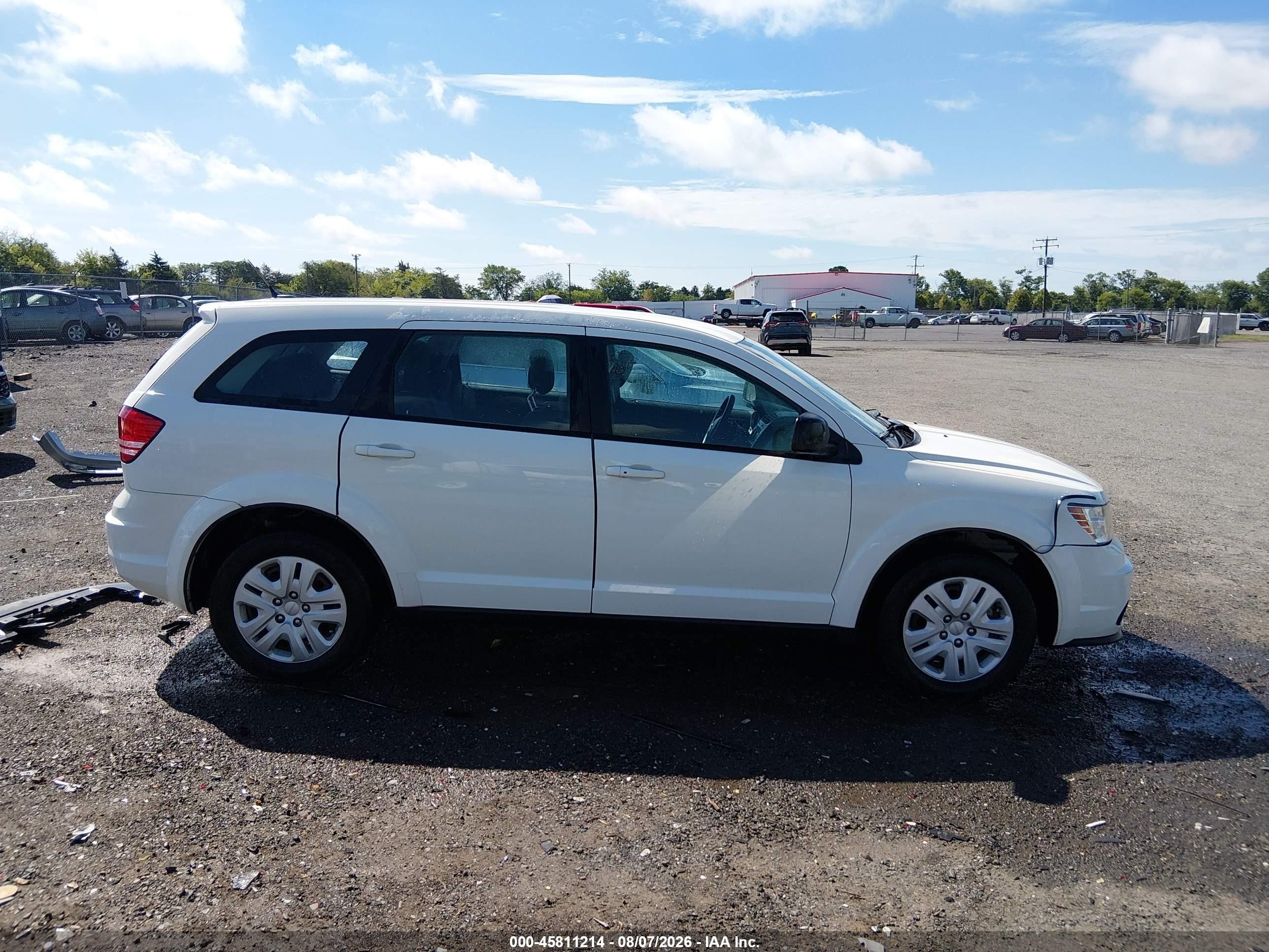 2014 Dodge Journey American Value Pkg Белый vin: 3C4PDCAB3ET101273