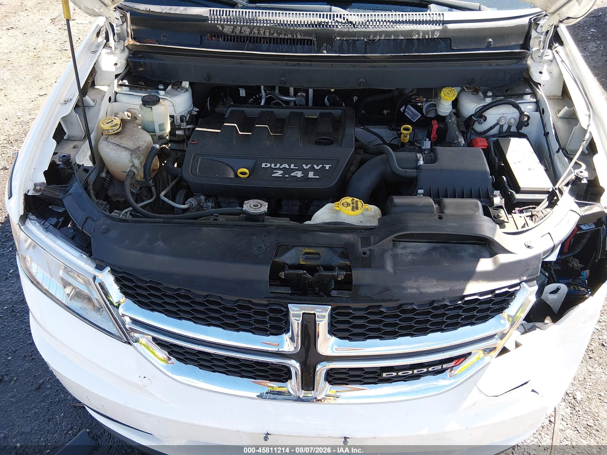 2014 Dodge Journey American Value Pkg Белый vin: 3C4PDCAB3ET101273