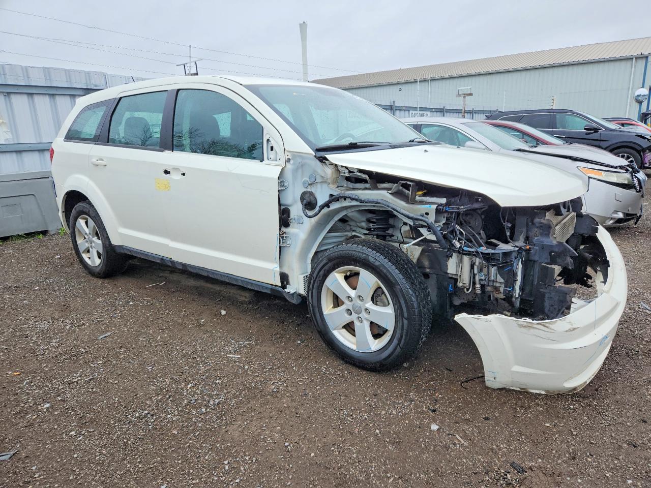 2014 Dodge Journey Se White vin: 3C4PDCAB3ET104562