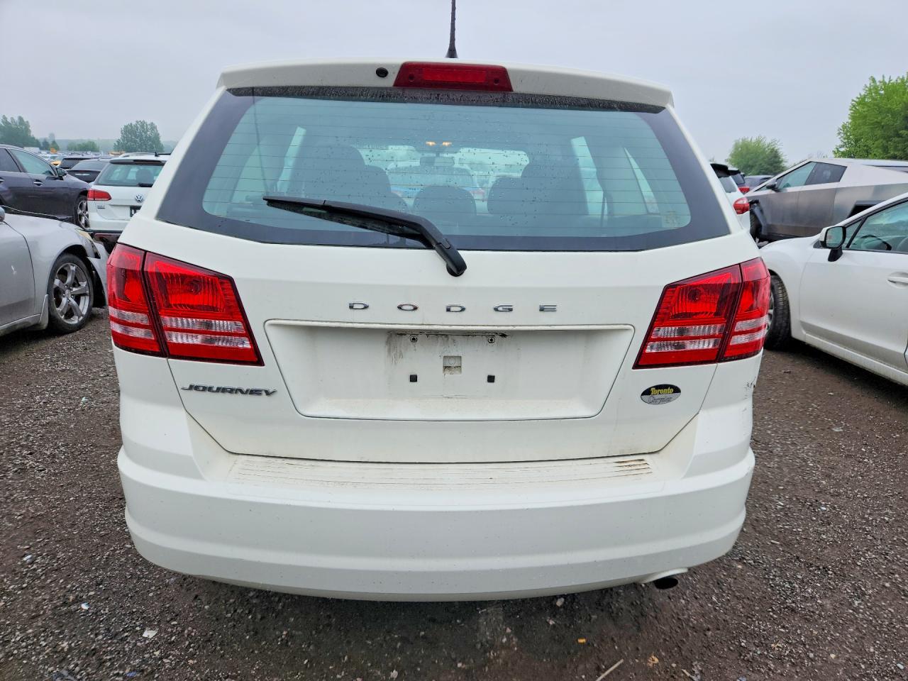 2014 Dodge Journey Se White vin: 3C4PDCAB3ET104562
