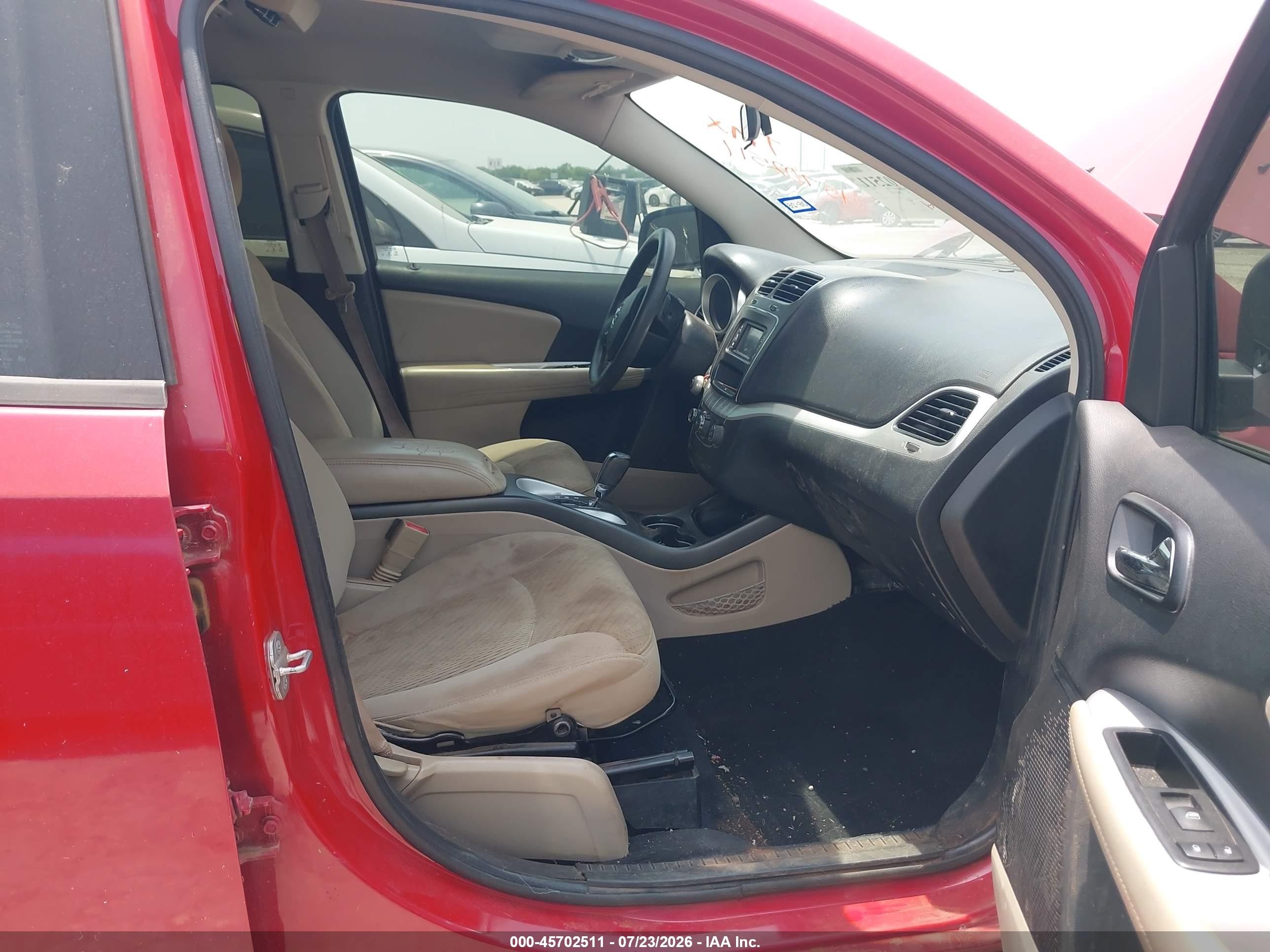 2014 Dodge Journey American Value Pkg Red vin: 3C4PDCAB3ET181450