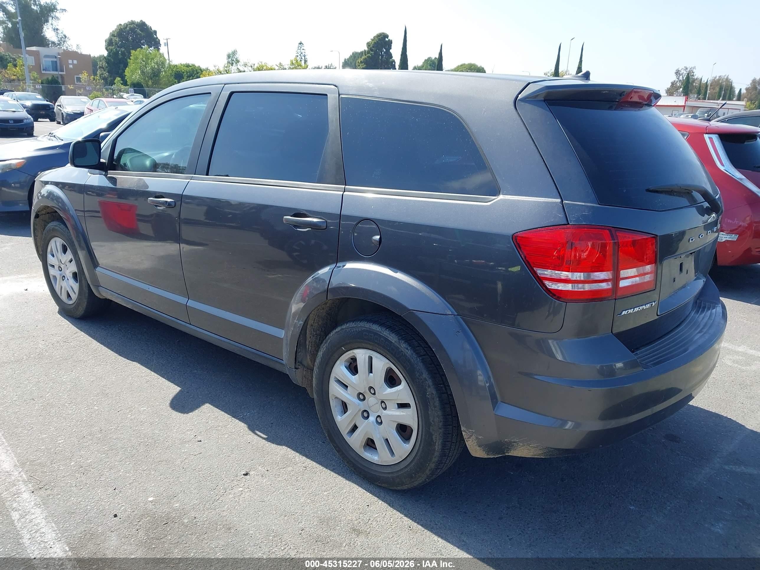2014 Dodge Journey American Value Pkg Gray vin: 3C4PDCAB3ET192528