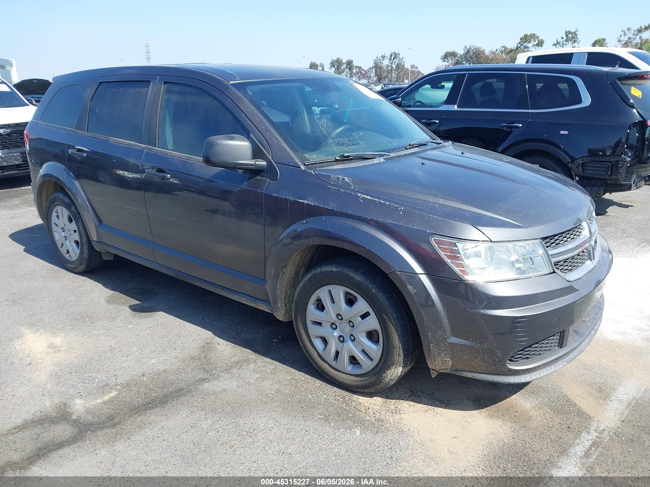 2014 Dodge Journey American Value Pkg Gray vin: 3C4PDCAB3ET192528