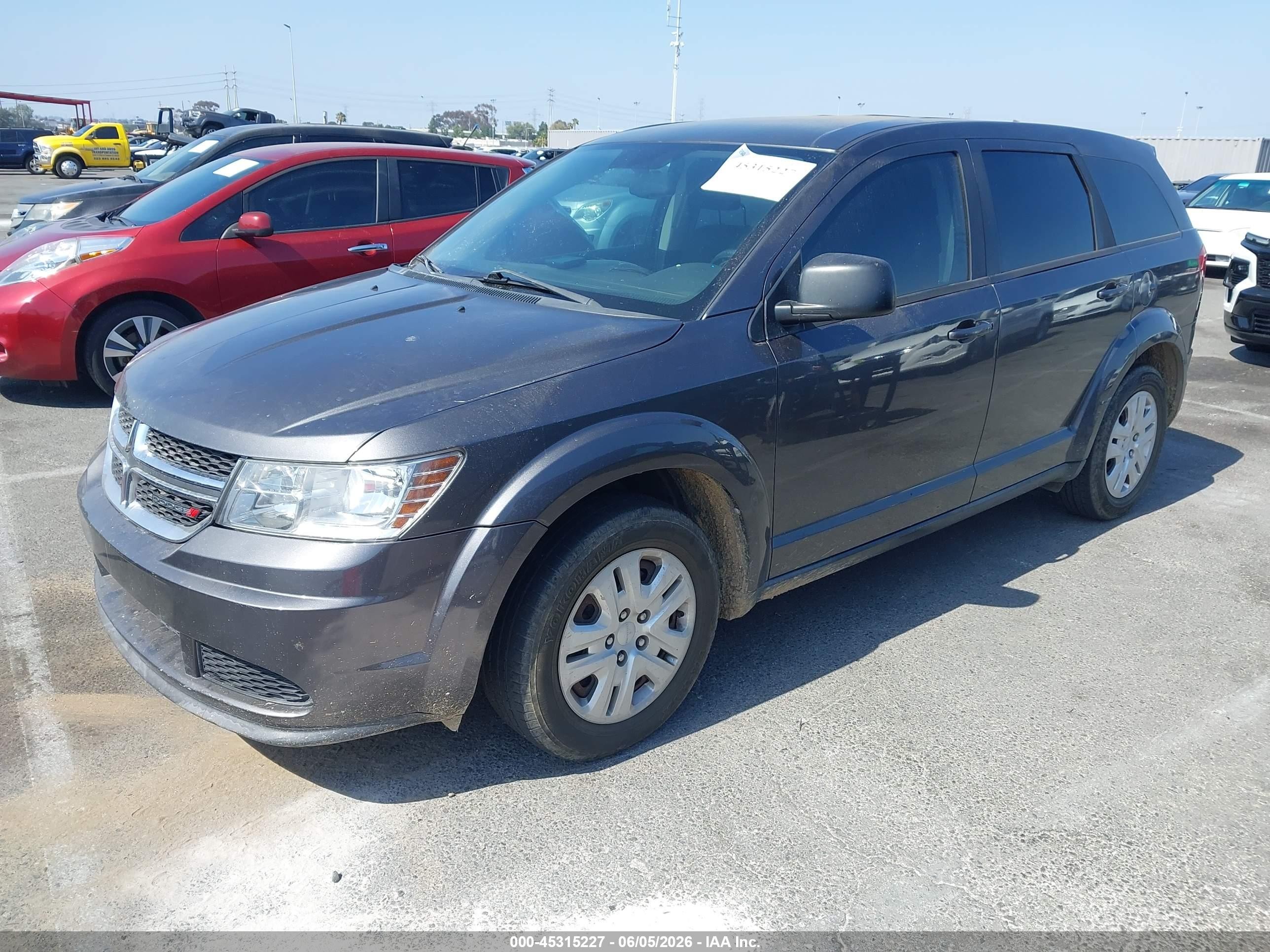 2014 Dodge Journey American Value Pkg Gray vin: 3C4PDCAB3ET192528