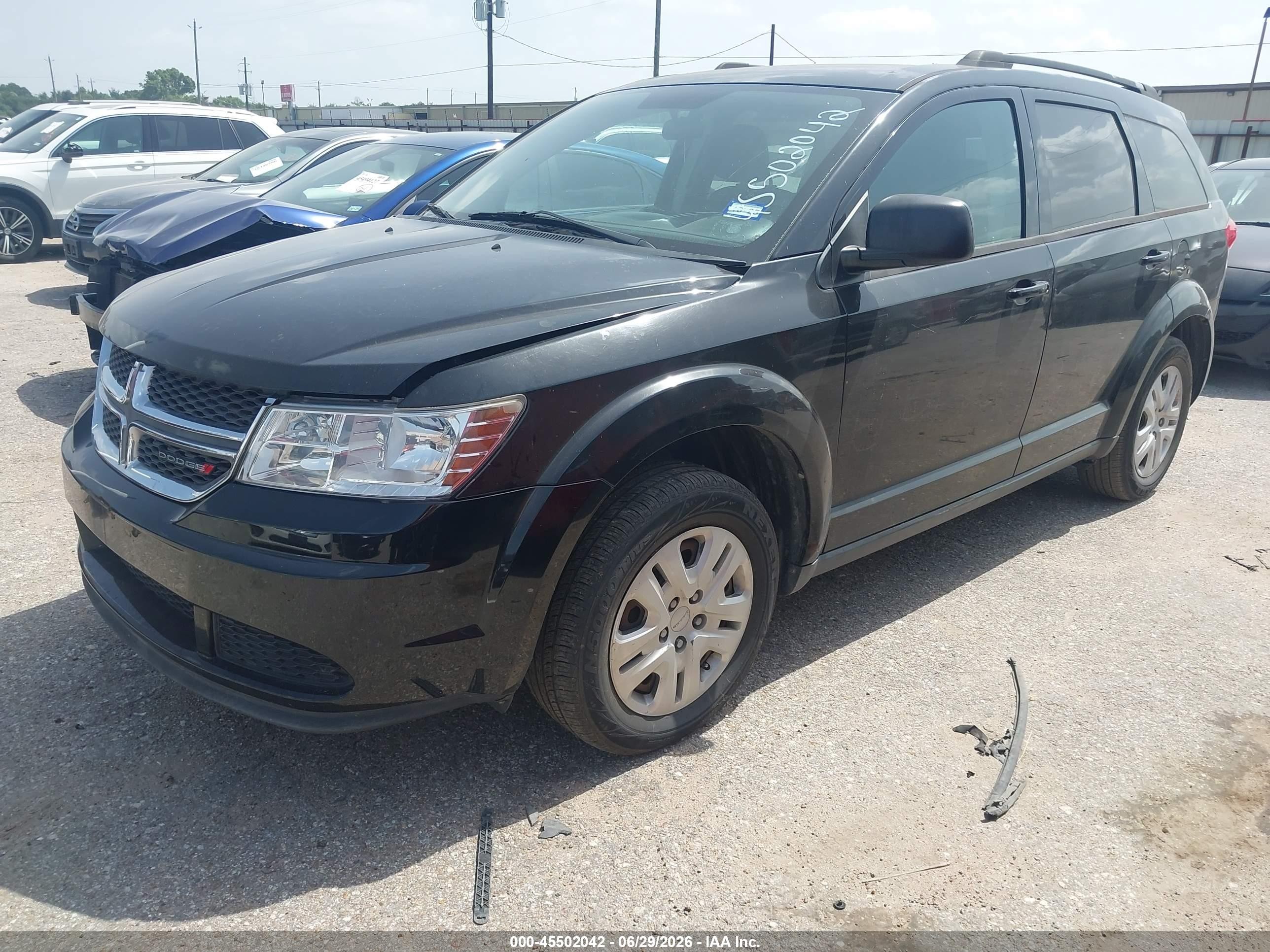 2014 Dodge Journey Se Black vin: 3C4PDCAB3ET203642