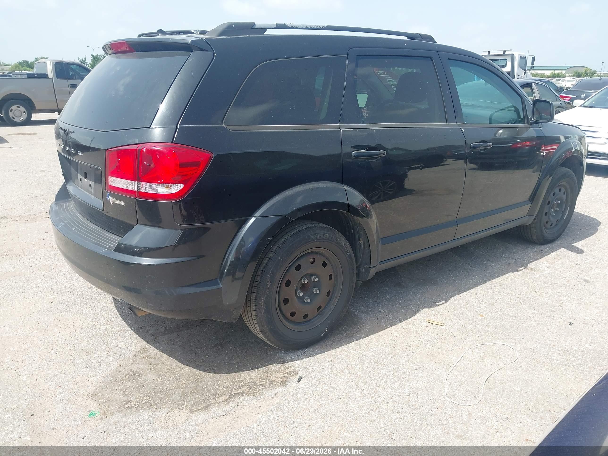 2014 Dodge Journey Se Black vin: 3C4PDCAB3ET203642