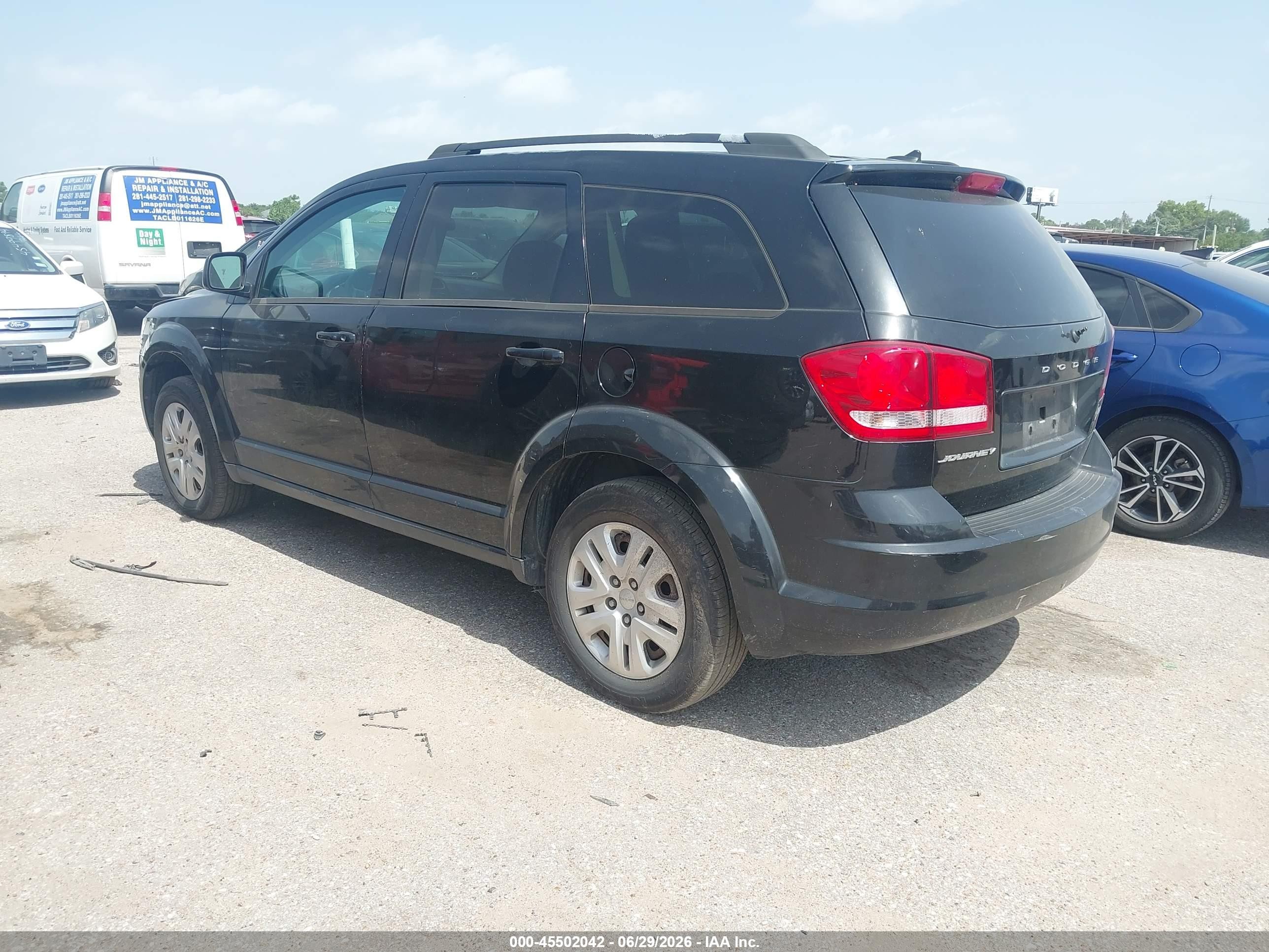 2014 Dodge Journey Se Black vin: 3C4PDCAB3ET203642
