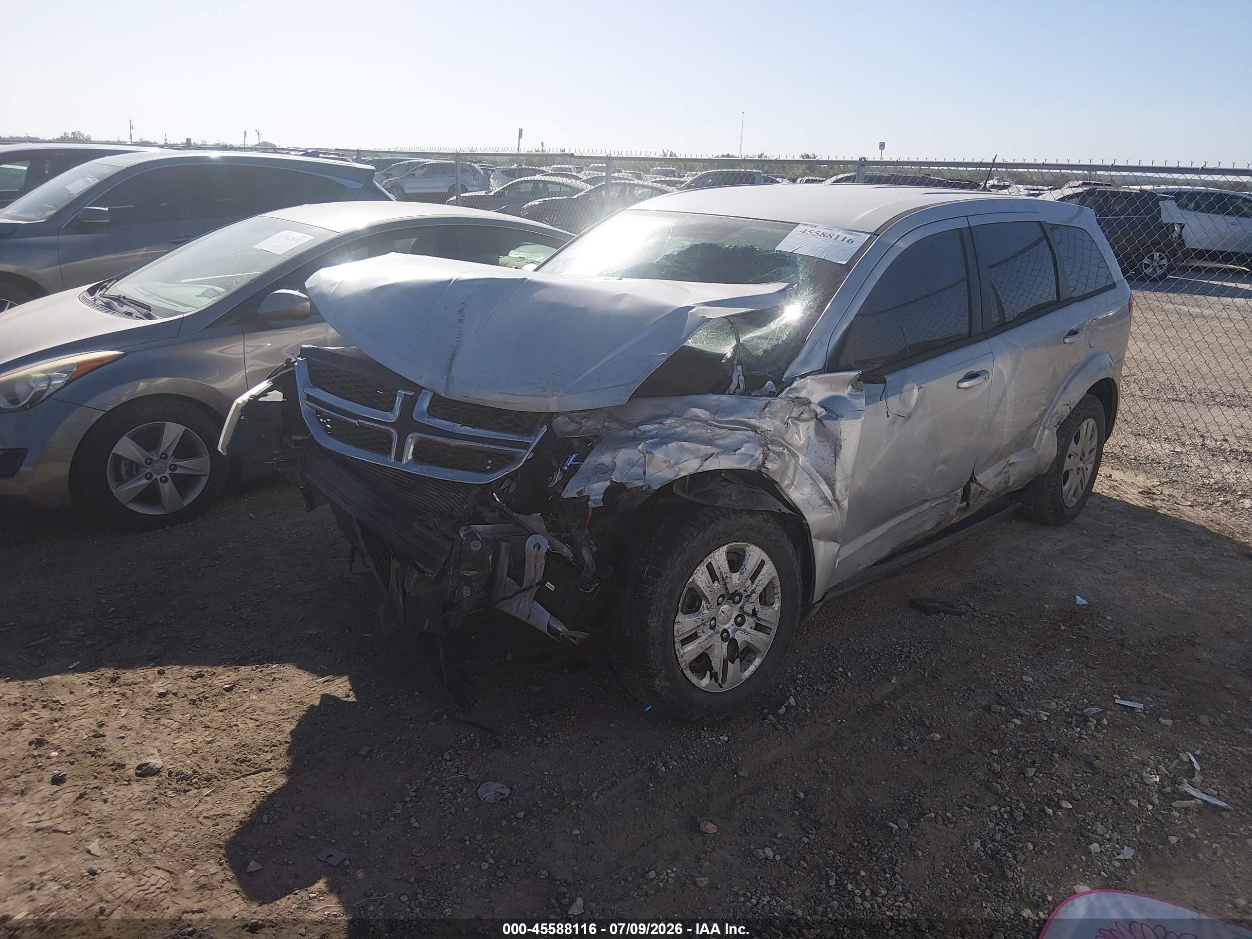 2014 Dodge Journey American Value Pkg Silver vin: 3C4PDCAB3ET217797
