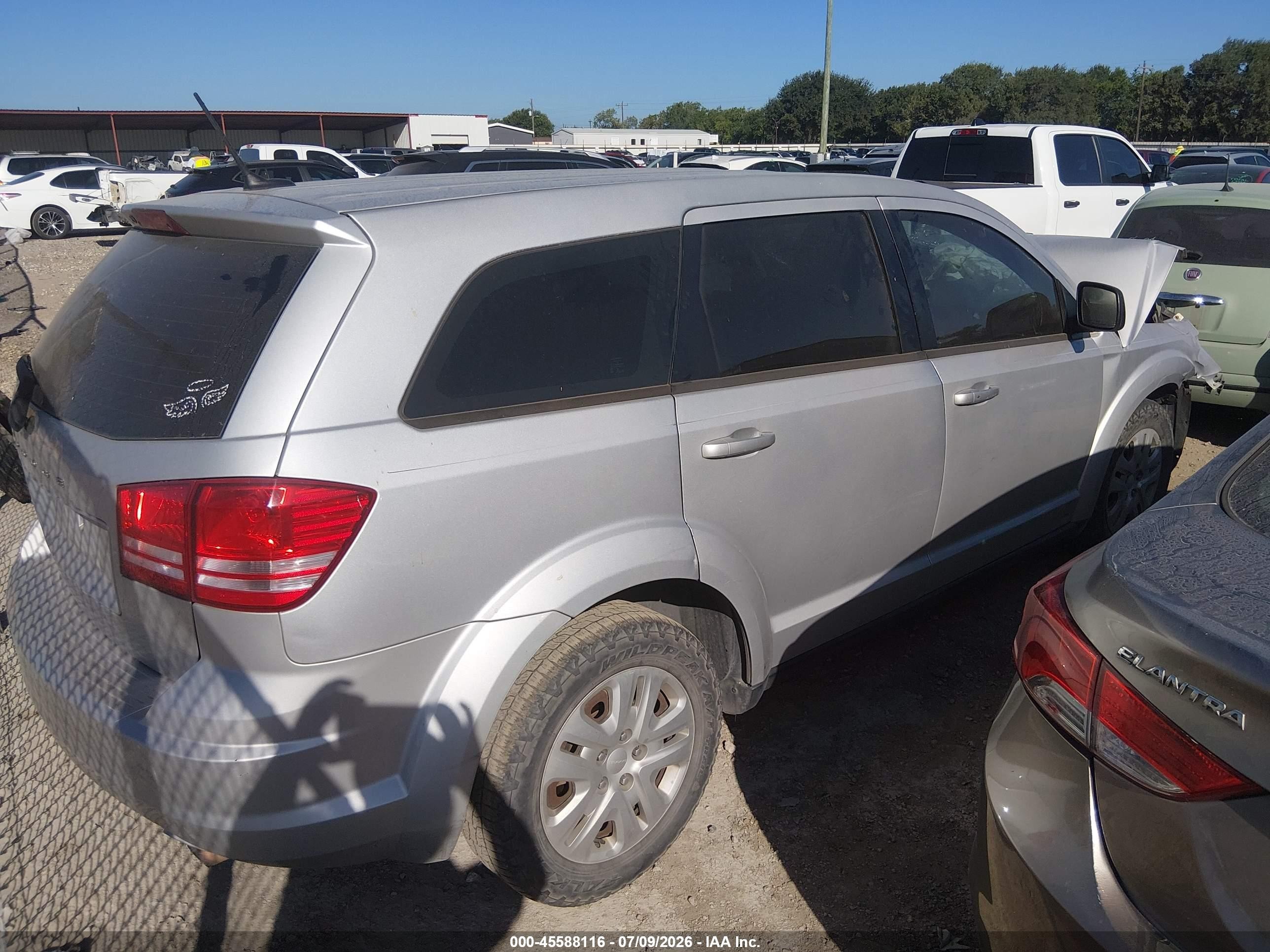 2014 Dodge Journey American Value Pkg Silver vin: 3C4PDCAB3ET217797