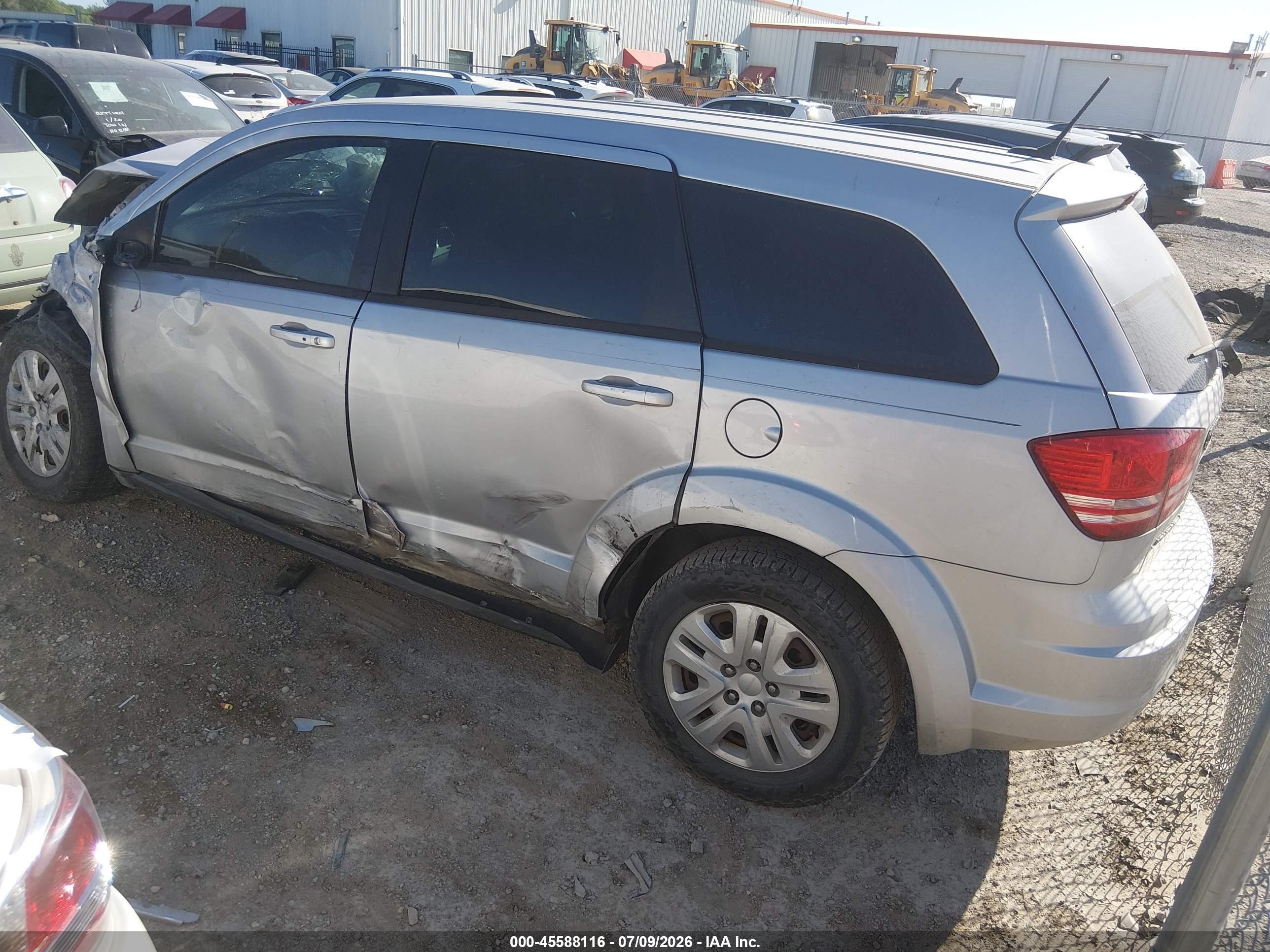 2014 Dodge Journey American Value Pkg Silver vin: 3C4PDCAB3ET217797