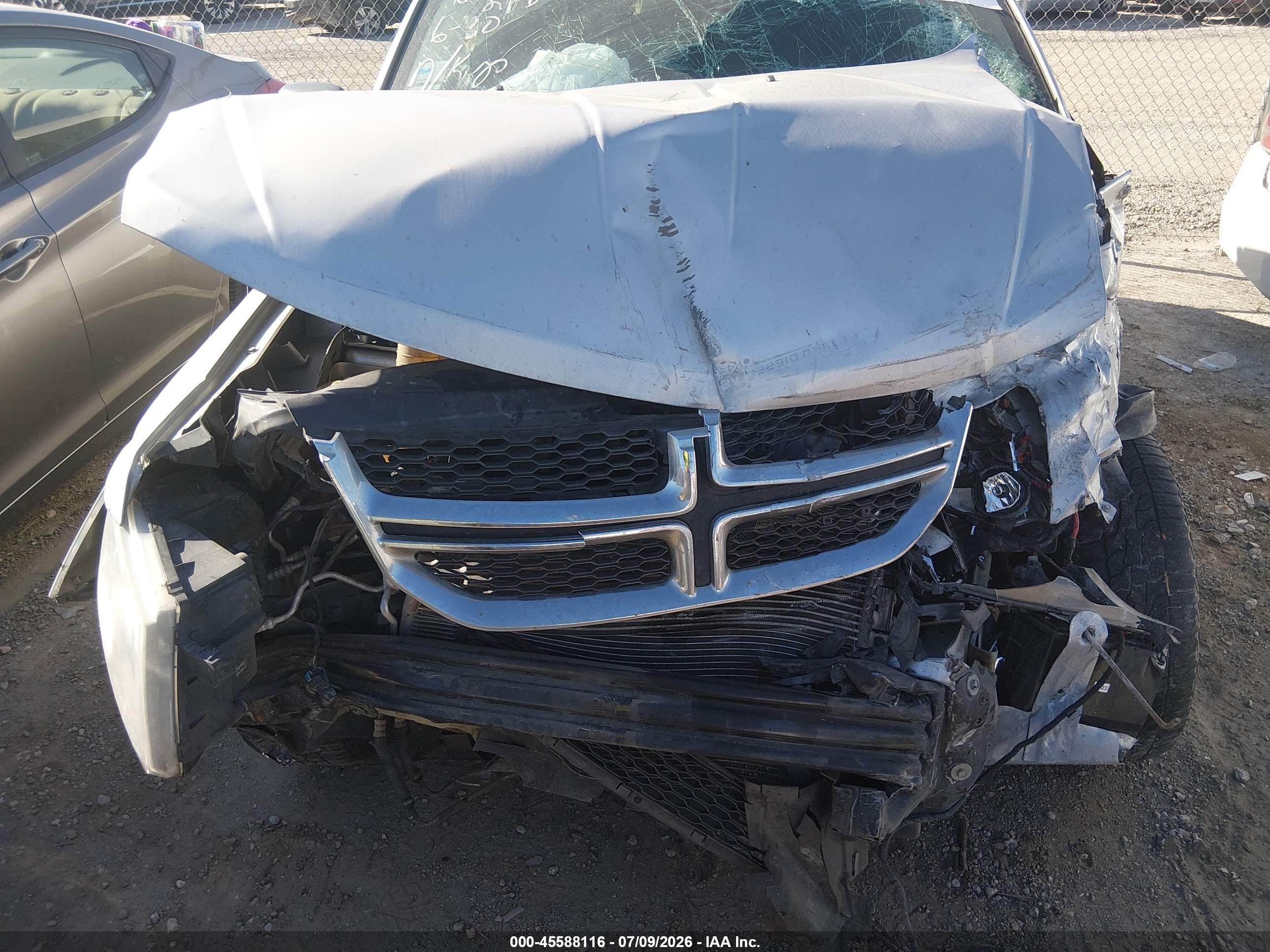 2014 Dodge Journey American Value Pkg Silver vin: 3C4PDCAB3ET217797