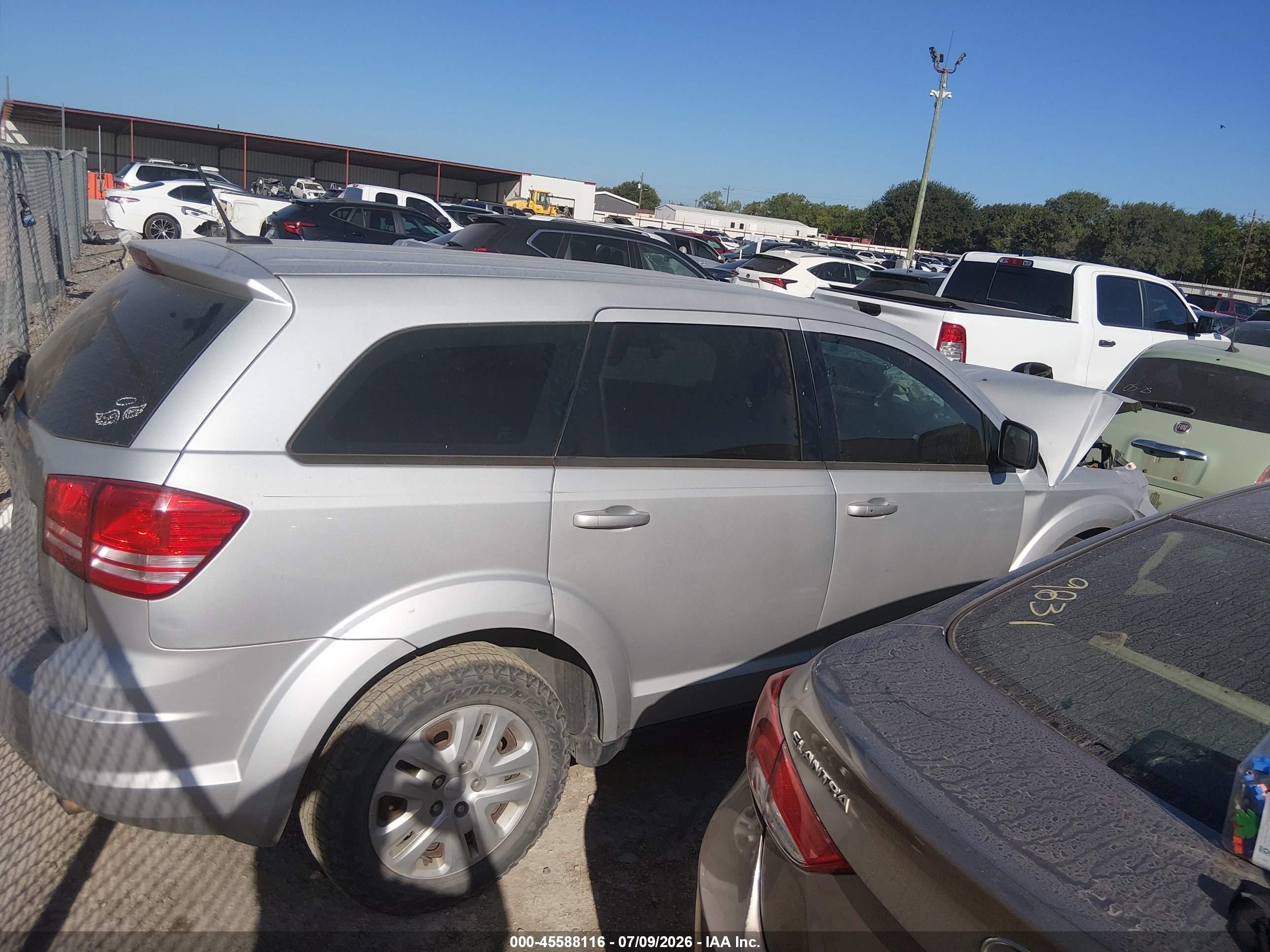 2014 Dodge Journey American Value Pkg Silver vin: 3C4PDCAB3ET217797