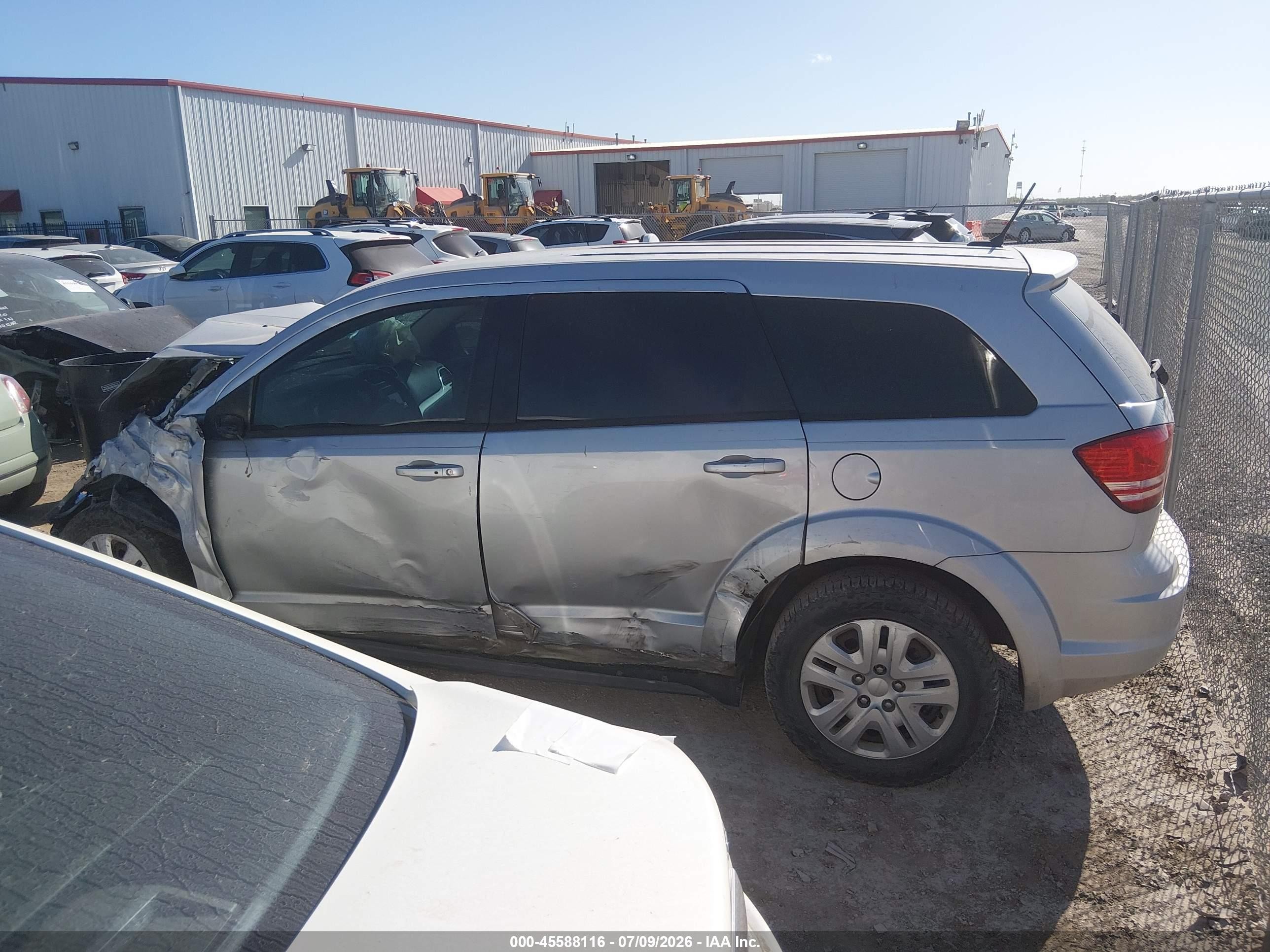 2014 Dodge Journey American Value Pkg Silver vin: 3C4PDCAB3ET217797
