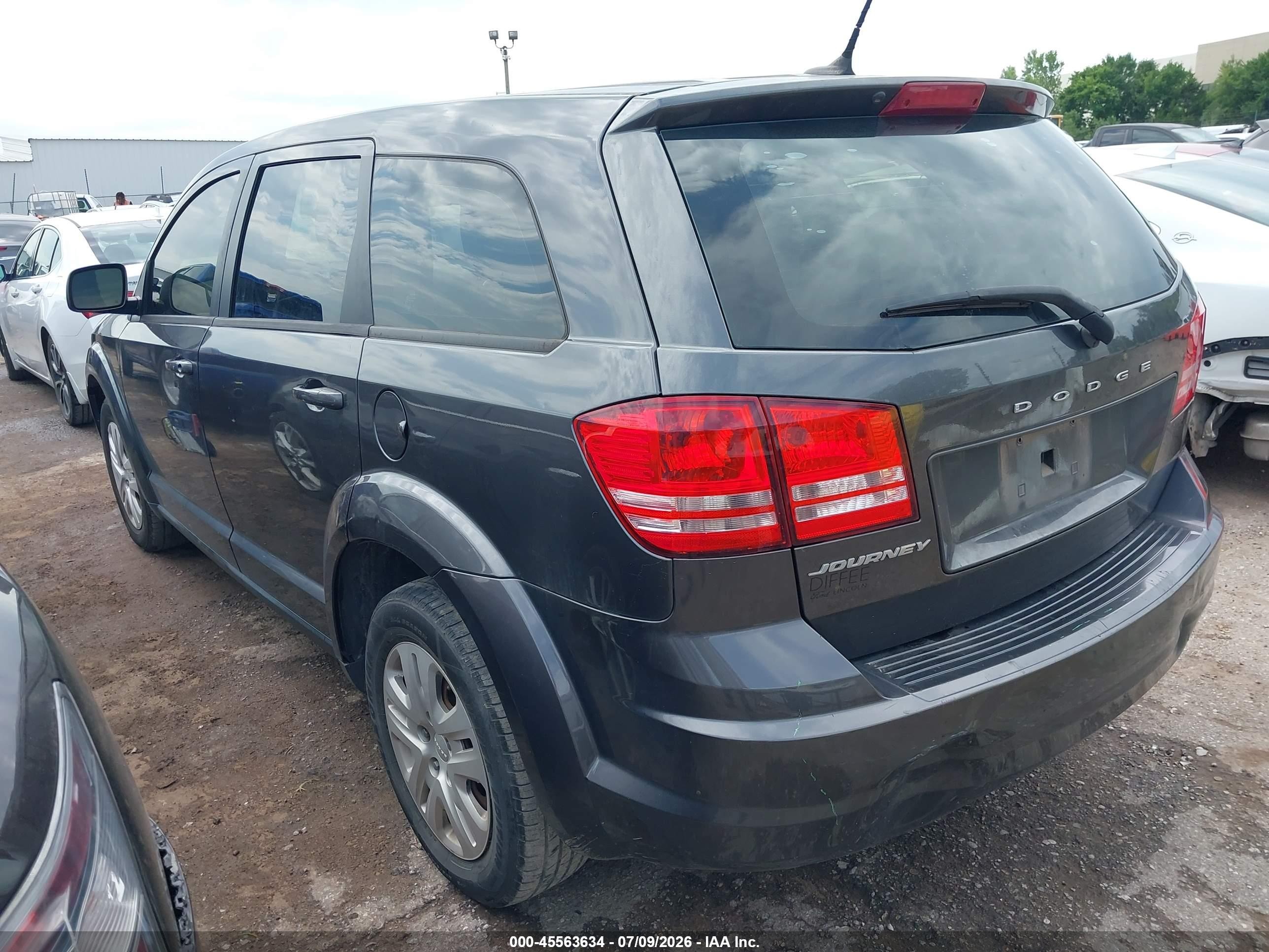 2014 Dodge Journey American Value Pkg Gray vin: 3C4PDCAB3ET257152
