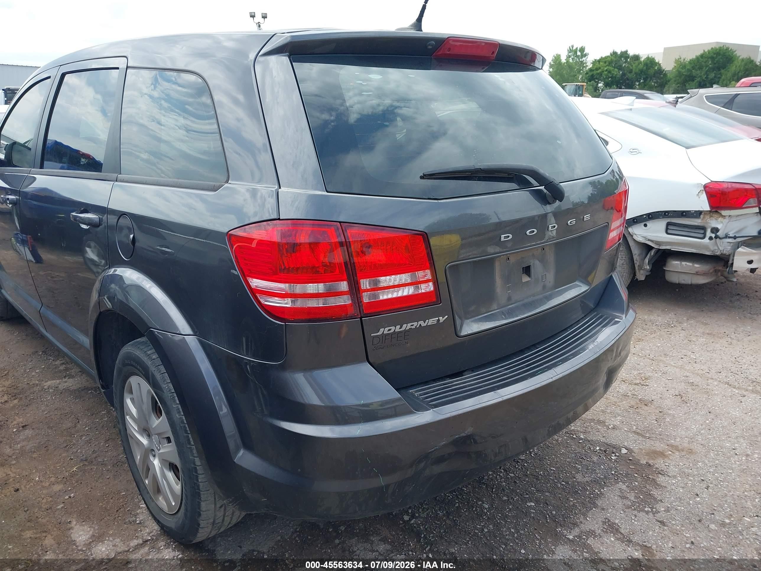 2014 Dodge Journey American Value Pkg Gray vin: 3C4PDCAB3ET257152