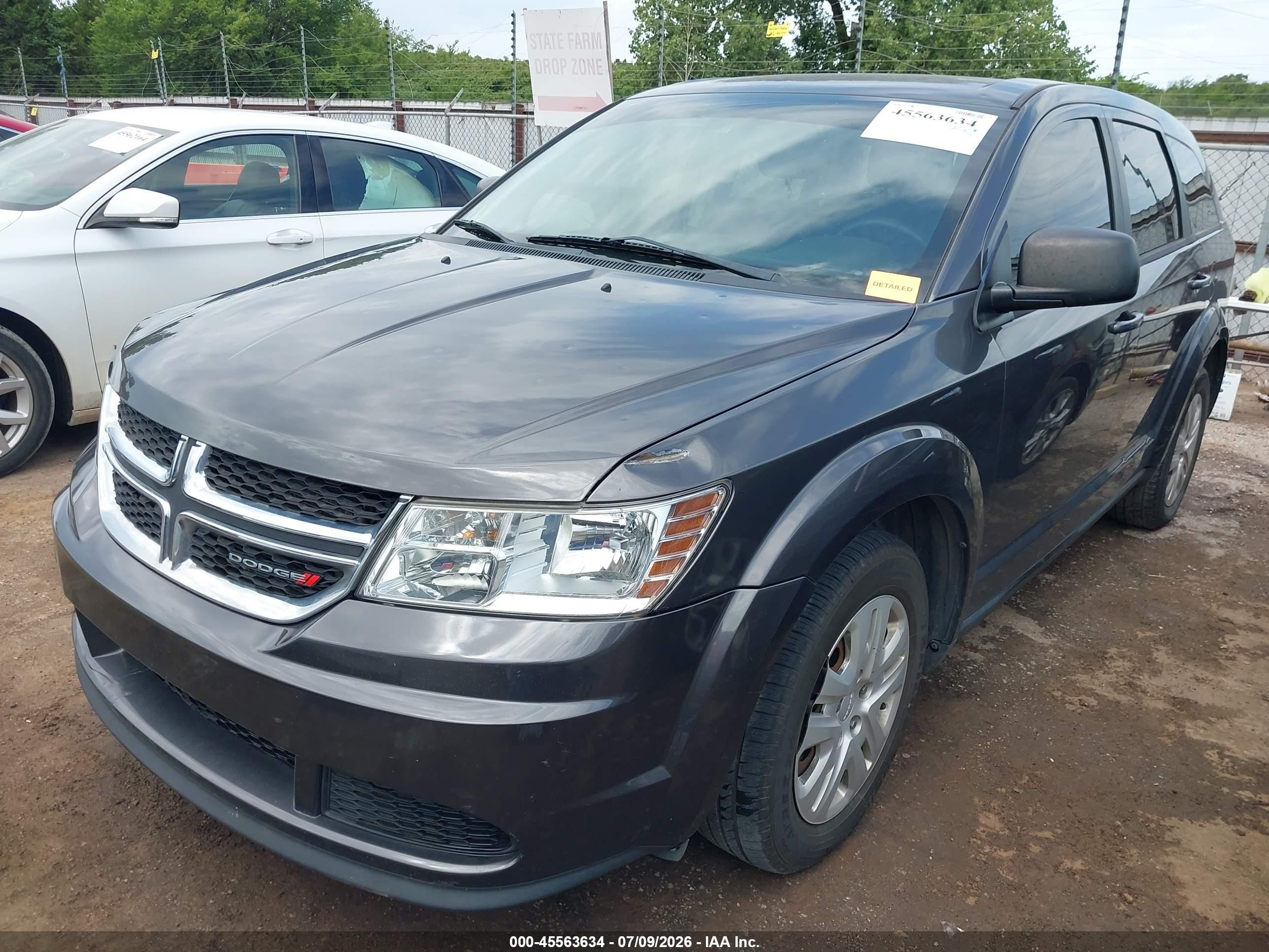 2014 Dodge Journey American Value Pkg Gray vin: 3C4PDCAB3ET257152