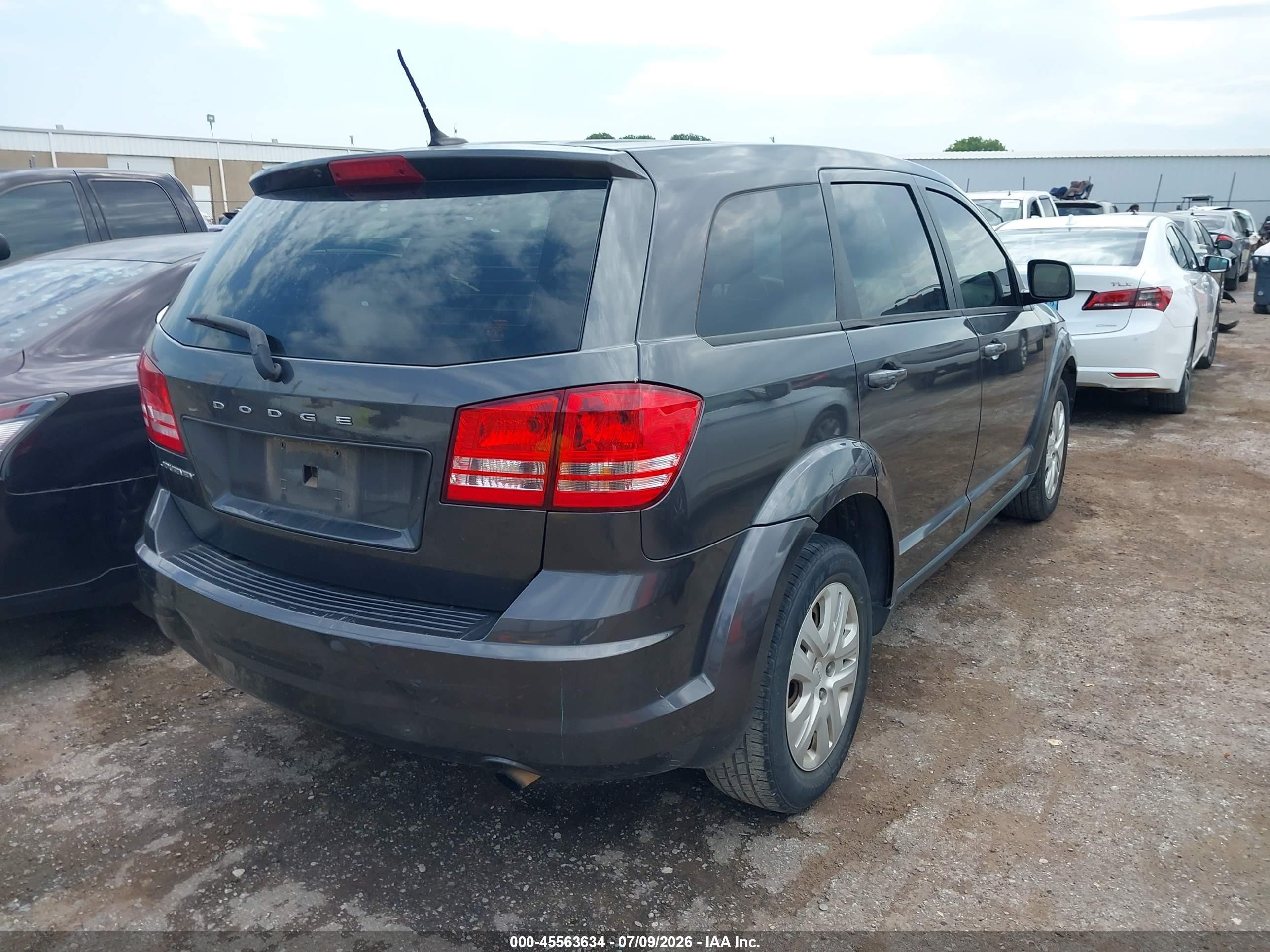 2014 Dodge Journey American Value Pkg Gray vin: 3C4PDCAB3ET257152